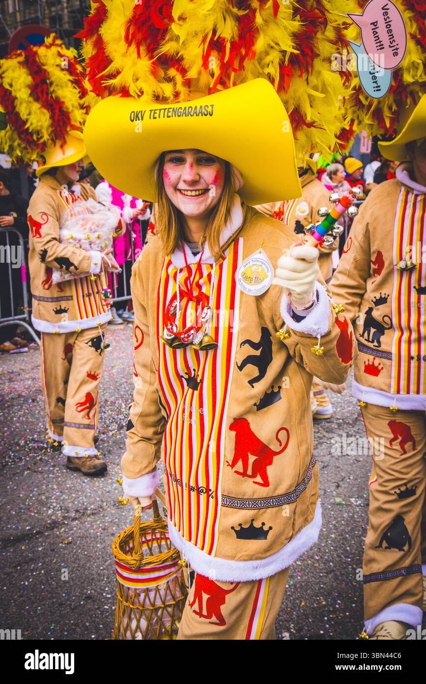 Belgien, Ostflandern, Denderstreek, Aalst, Aalst, der satirische Karneval wurde als immaterielles Kulturerbe der Menschheit von der UNESCO eingestuft Stockfoto