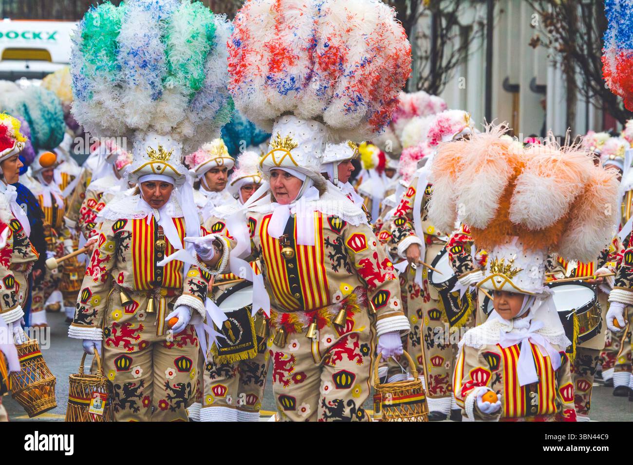 Belgien, Ostflandern, Denderstreek, Aalst, Aalst, der satirische Karneval wurde als immaterielles Kulturerbe der Menschheit von der UNESCO eingestuft Stockfoto