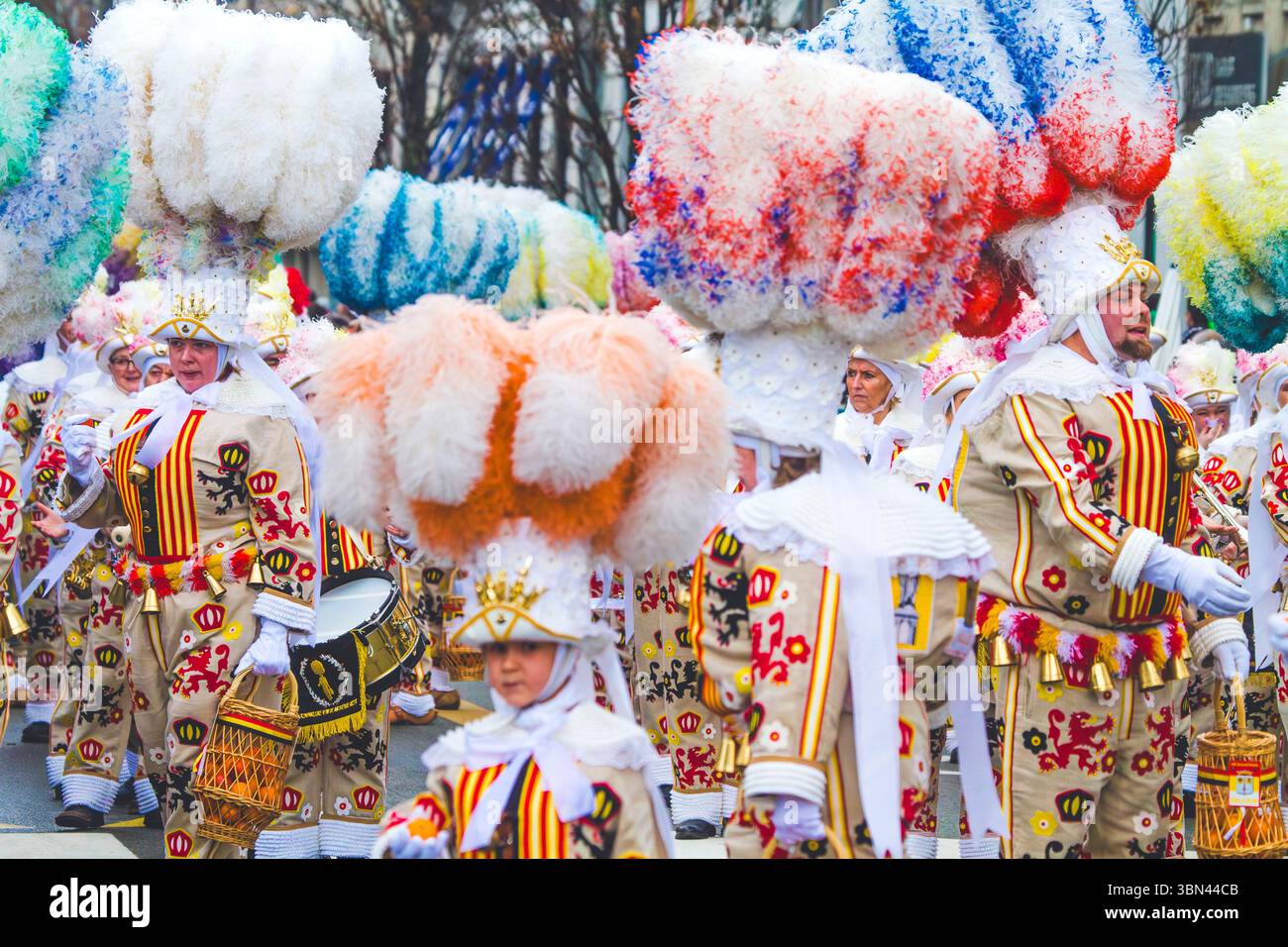 Belgien, Ostflandern, Denderstreek, Aalst, Aalst, der satirische Karneval wurde als immaterielles Kulturerbe der Menschheit von der UNESCO eingestuft Stockfoto