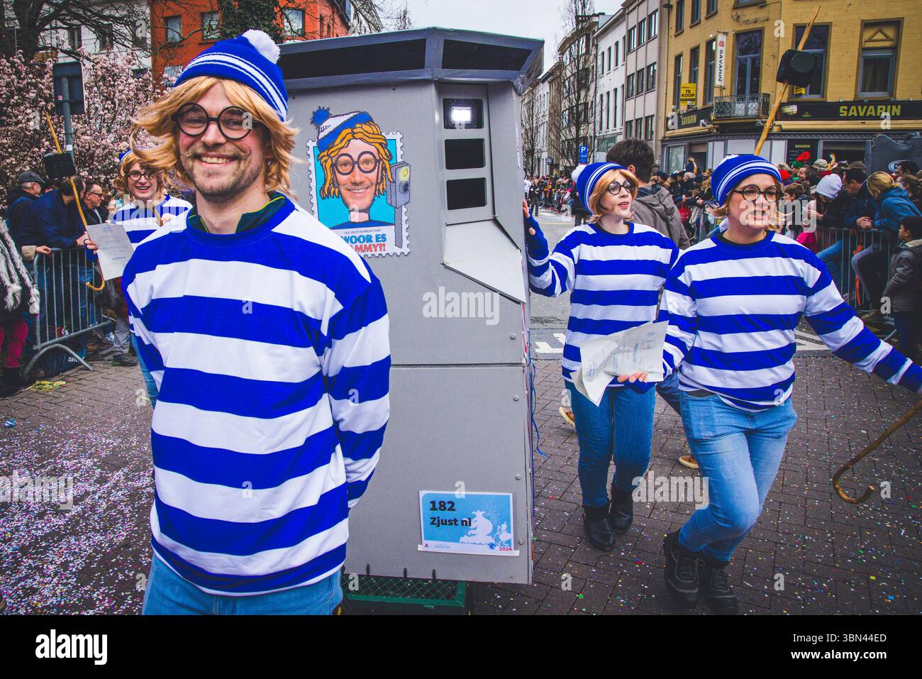 Belgien, Ostflandern, Denderstreek, Aalst, Aalst, der satirische Karneval wurde als immaterielles Kulturerbe der Menschheit von der UNESCO eingestuft Stockfoto