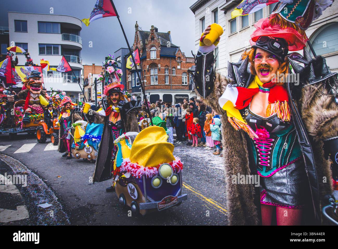 Belgien, Ostflandern, Denderstreek, Aalst, Aalst, der satirische Karneval wurde als immaterielles Kulturerbe der Menschheit von der UNESCO eingestuft Stockfoto