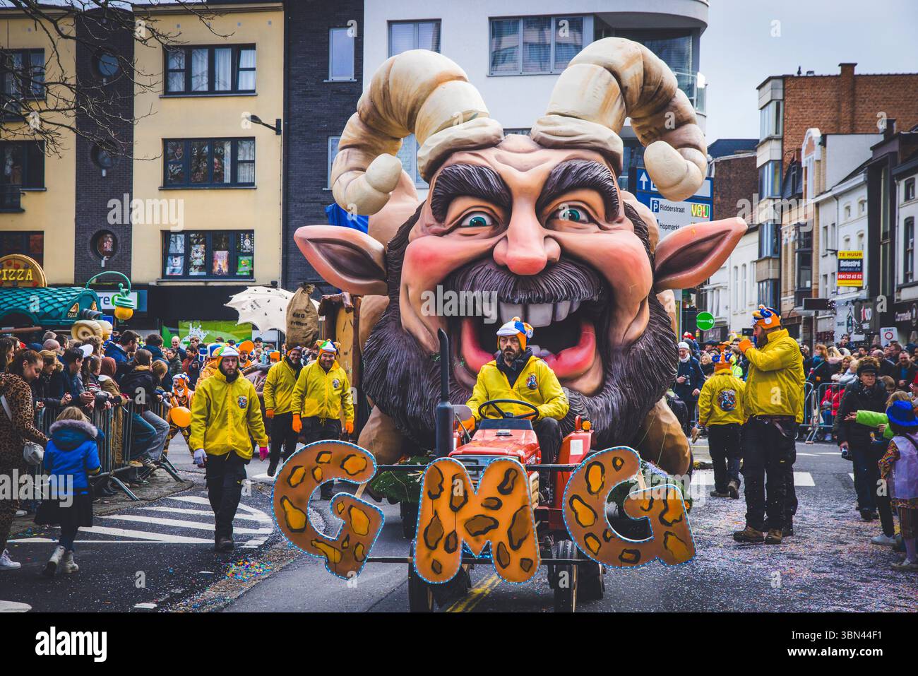 Belgien, Ostflandern, Denderstreek, Aalst, Aalst, der satirische Karneval wurde als immaterielles Kulturerbe der Menschheit von der UNESCO eingestuft Stockfoto