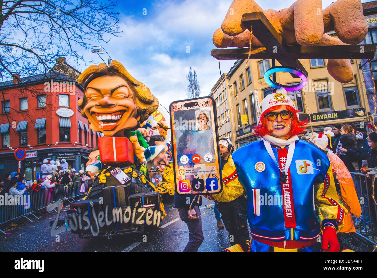 Belgien, Ostflandern, Denderstreek, Aalst, Aalst, der satirische Karneval wurde als immaterielles Kulturerbe der Menschheit von der UNESCO eingestuft Stockfoto