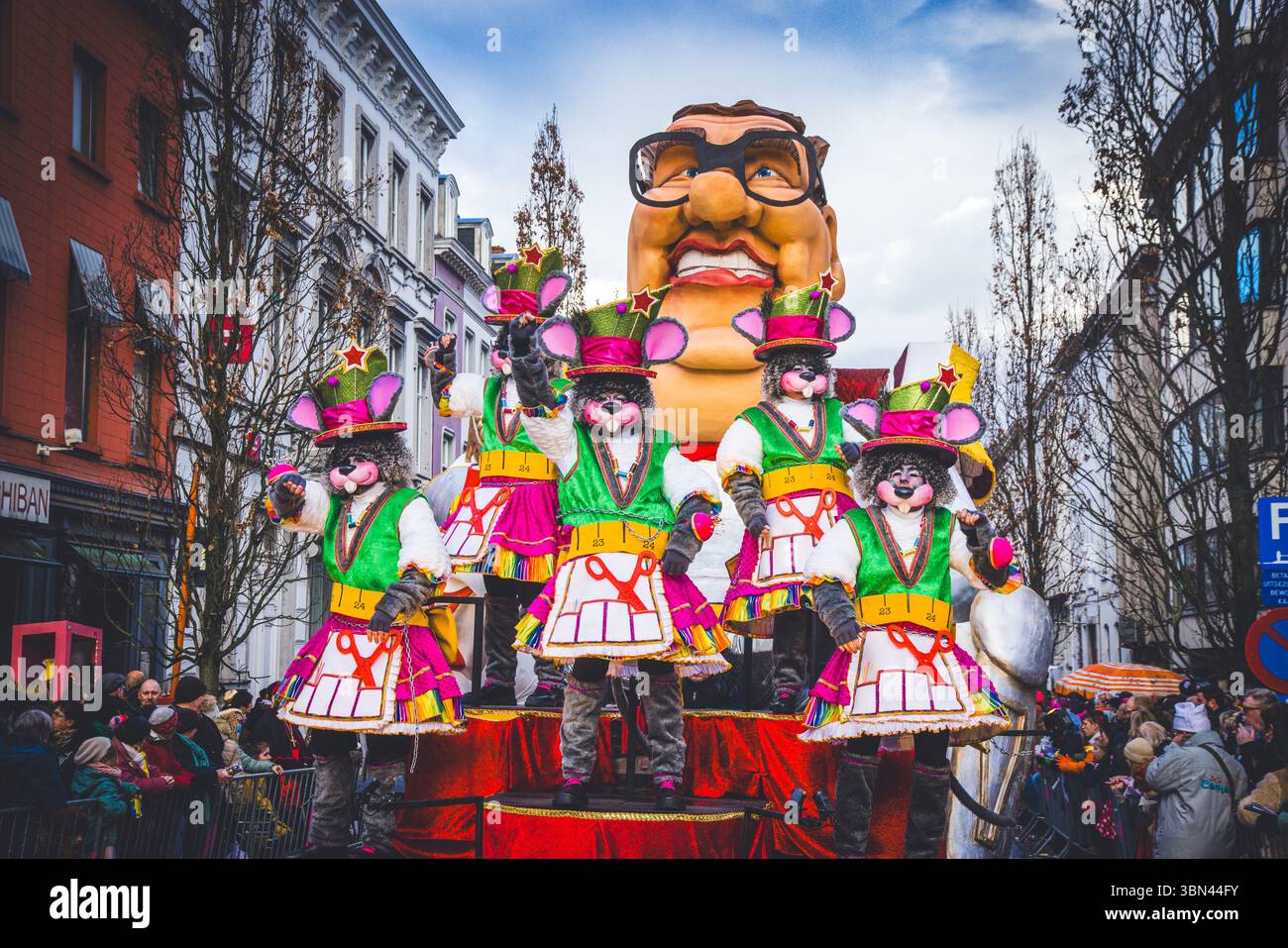 Belgien, Ostflandern, Denderstreek, Aalst, Aalst, der satirische Karneval wurde als immaterielles Kulturerbe der Menschheit von der UNESCO eingestuft Stockfoto