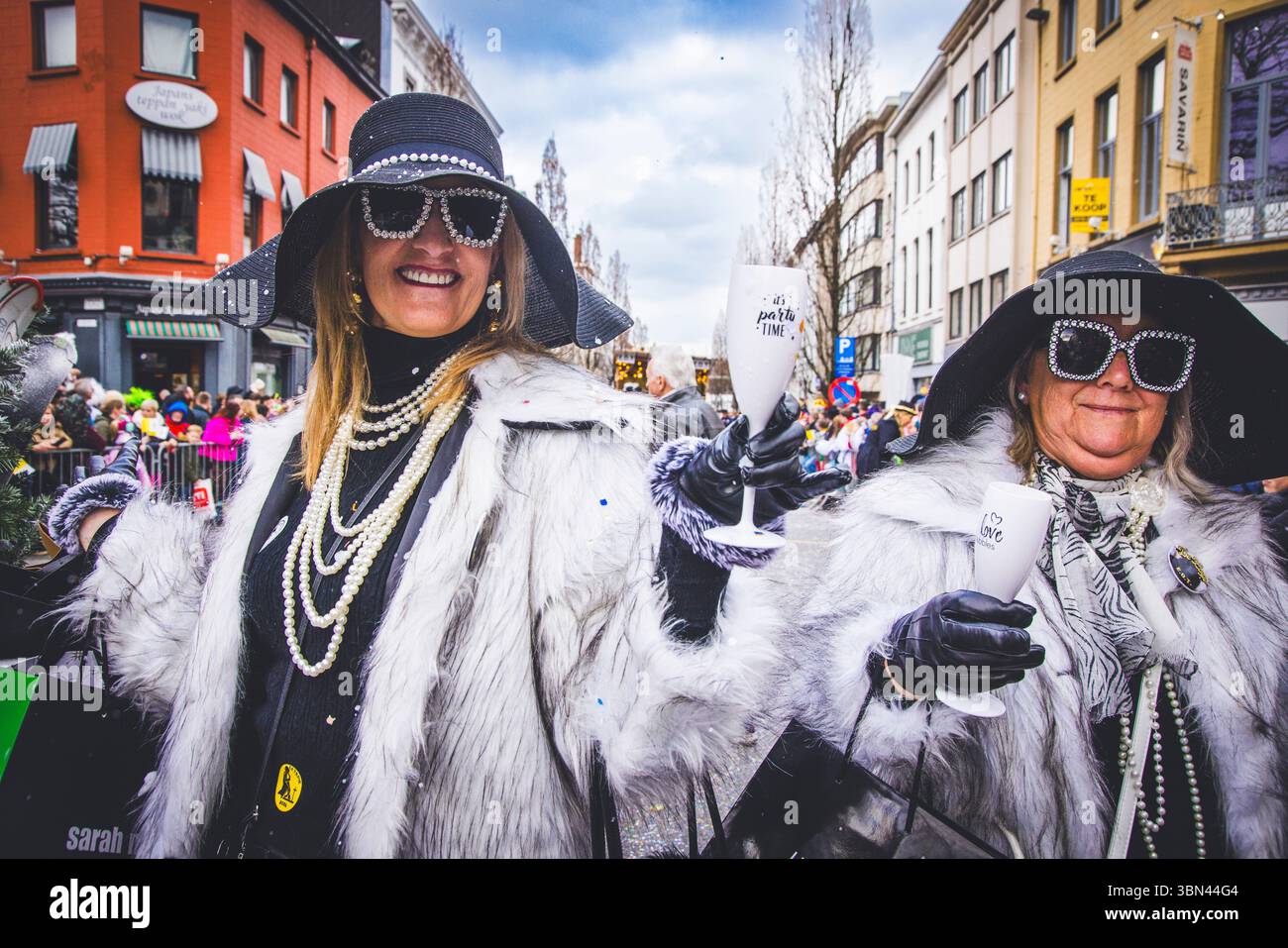 Belgien, Ostflandern, Denderstreek, Aalst, Aalst, der satirische Karneval wurde als immaterielles Kulturerbe der Menschheit von der UNESCO eingestuft Stockfoto