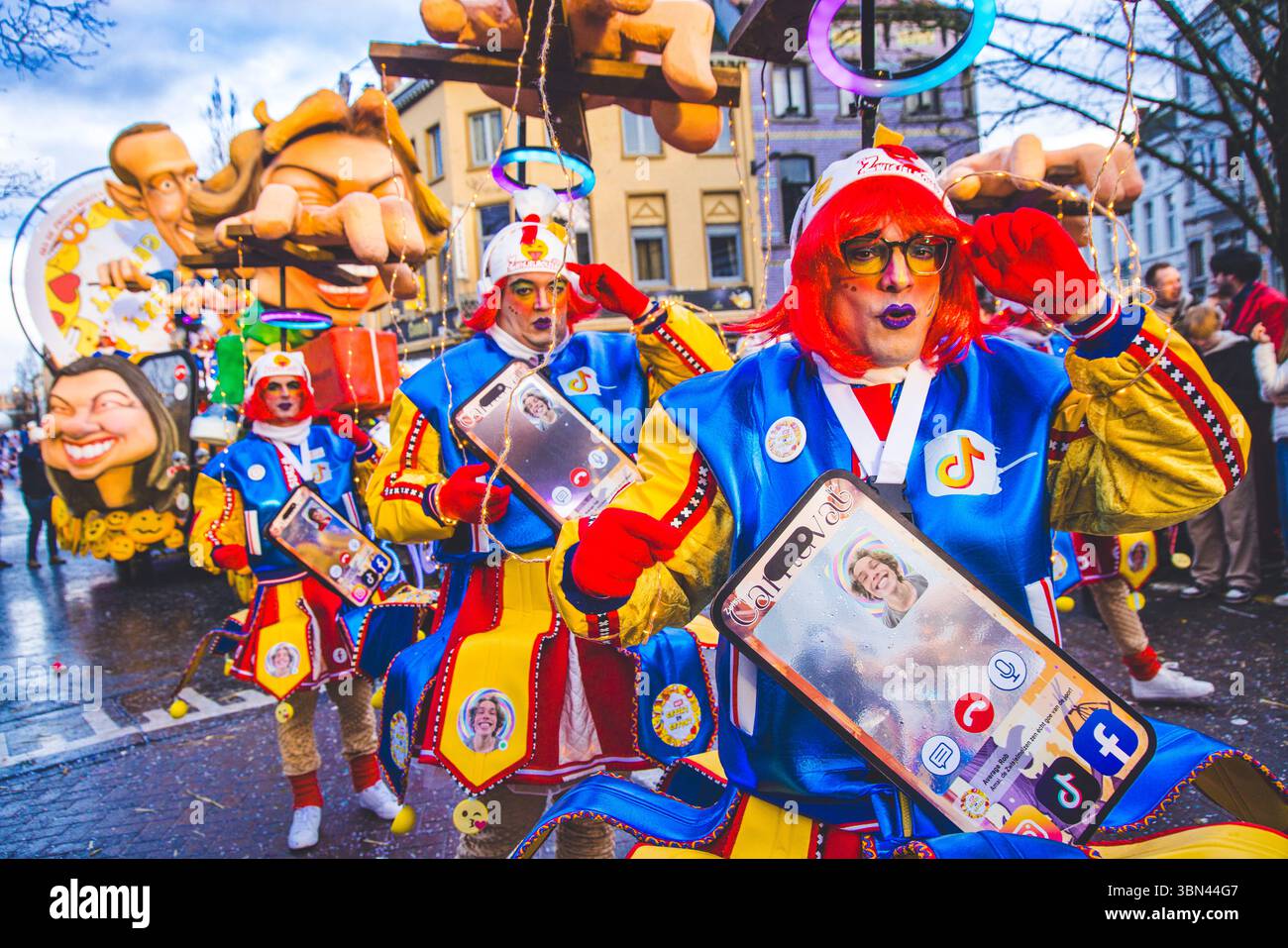 Belgien, Ostflandern, Denderstreek, Aalst, Aalst, der satirische Karneval wurde als immaterielles Kulturerbe der Menschheit von der UNESCO eingestuft Stockfoto