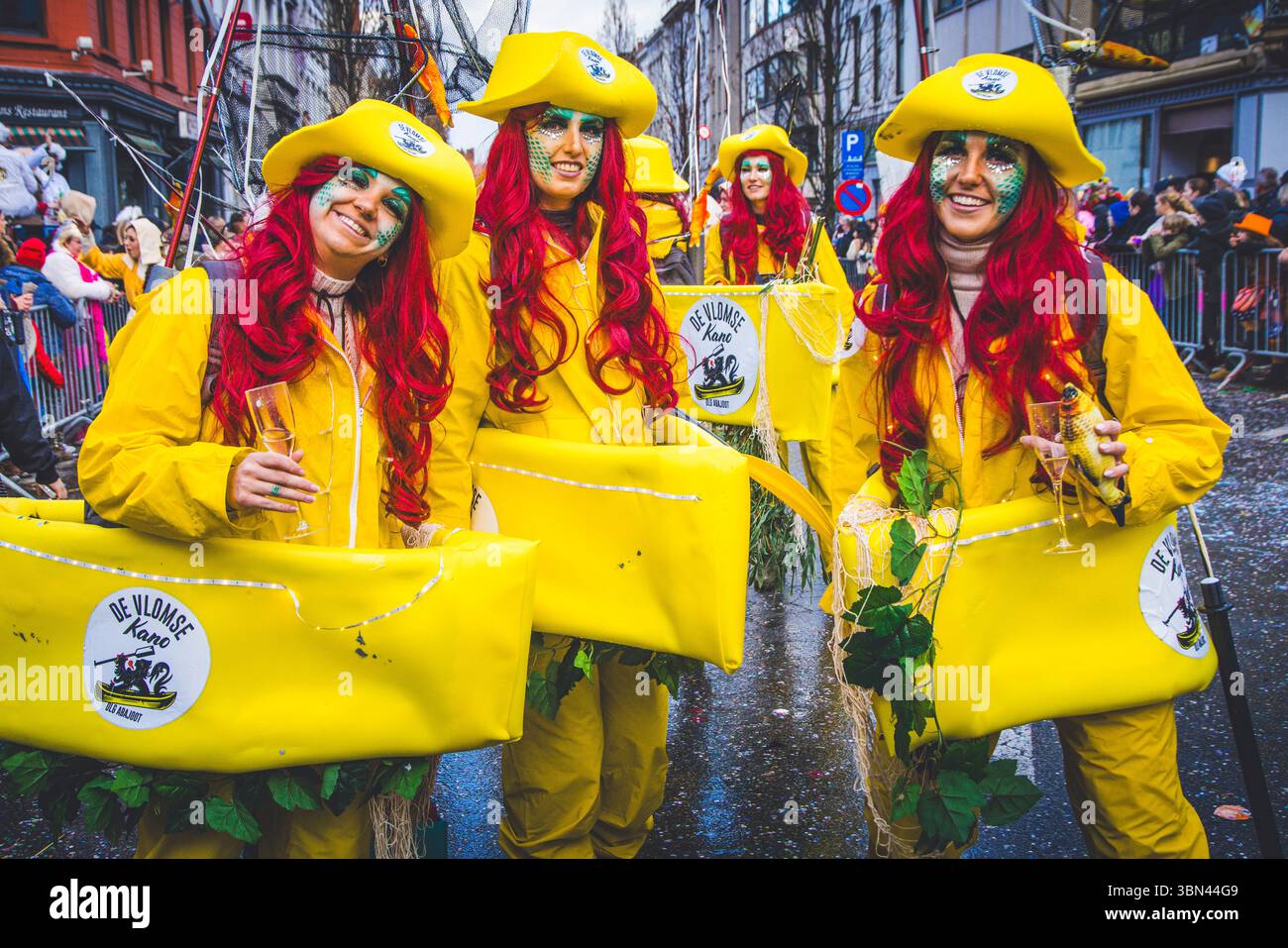 Belgien, Ostflandern, Denderstreek, Aalst, Aalst, der satirische Karneval wurde als immaterielles Kulturerbe der Menschheit von der UNESCO eingestuft Stockfoto
