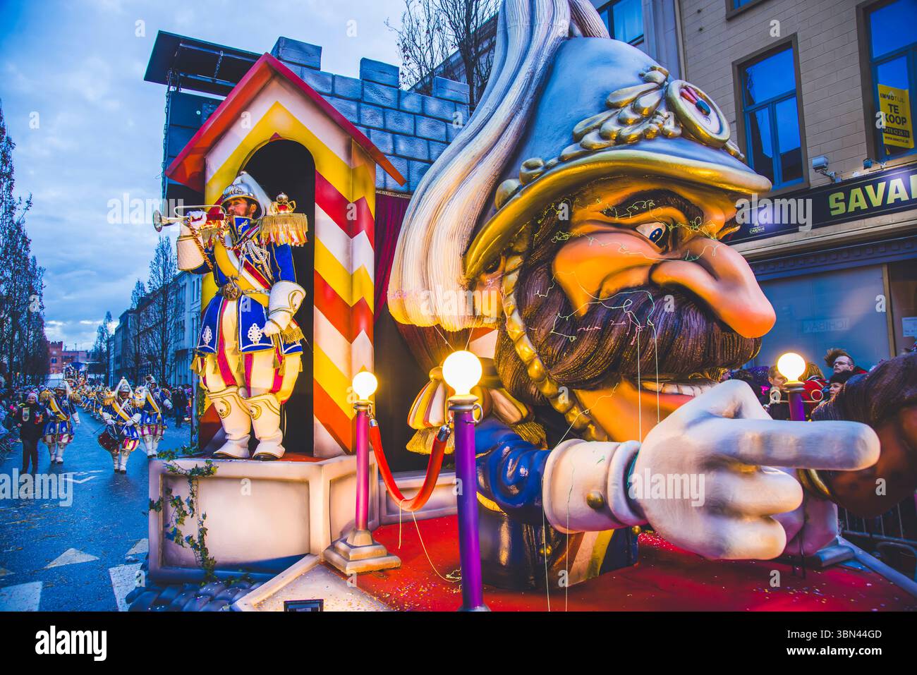 Belgien, Ostflandern, Denderstreek, Aalst, Aalst, der satirische Karneval wurde als immaterielles Kulturerbe der Menschheit von der UNESCO eingestuft Stockfoto