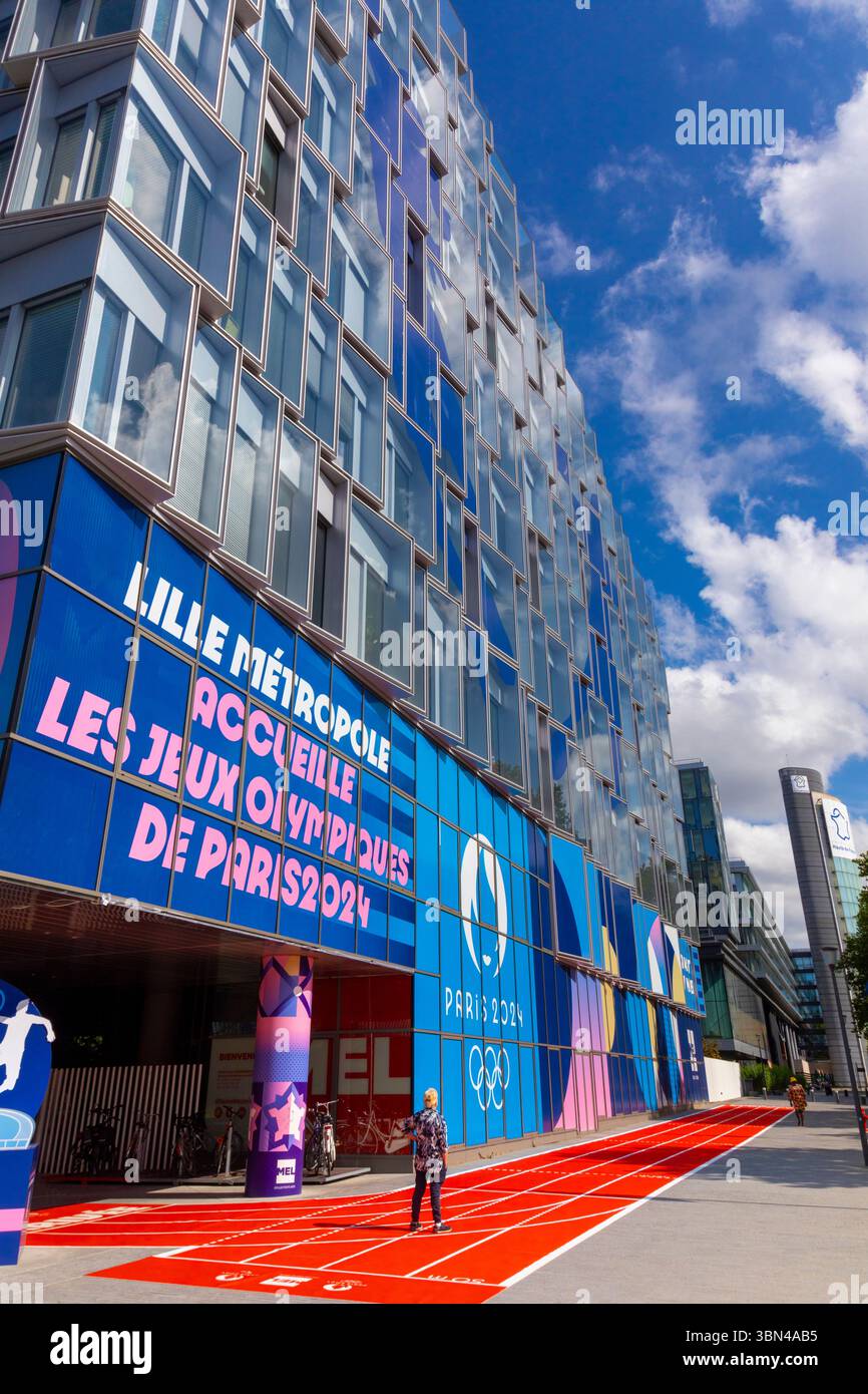 Frankreich, Hauts de France, Nord, Lille. Biotope. Hauptsitz von MEL, europäische Metropole Lille Stockfoto