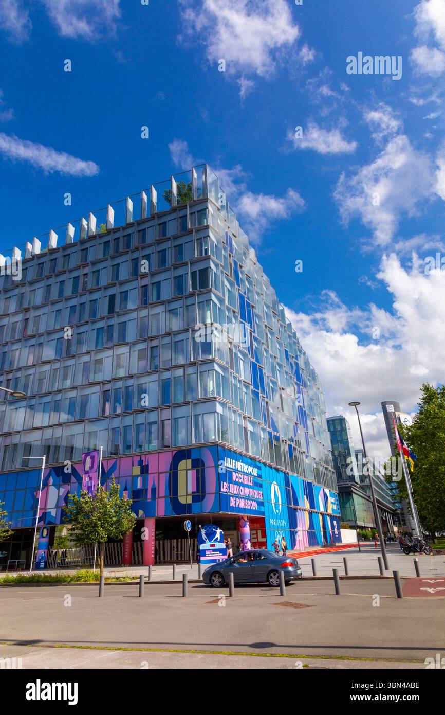 Frankreich, Hauts de France, Nord, Lille. Biotope. Hauptsitz von MEL, europäische Metropole Lille Stockfoto