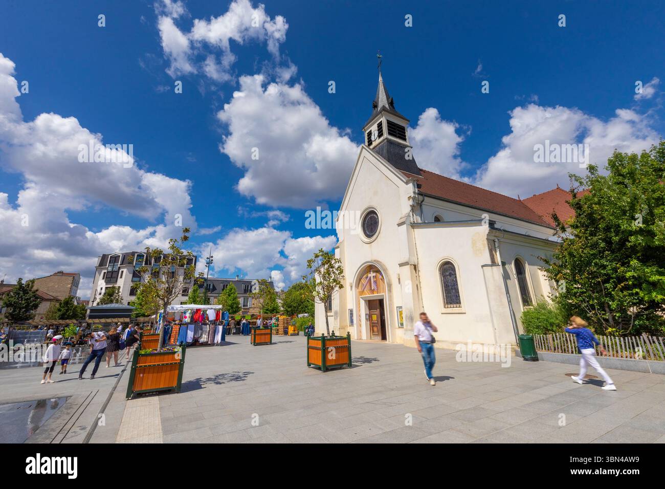 Frankreich, Ile de France, Hauts-de-seine, La Garenne-Colombes. Kirche Saint-Urbain Stockfoto