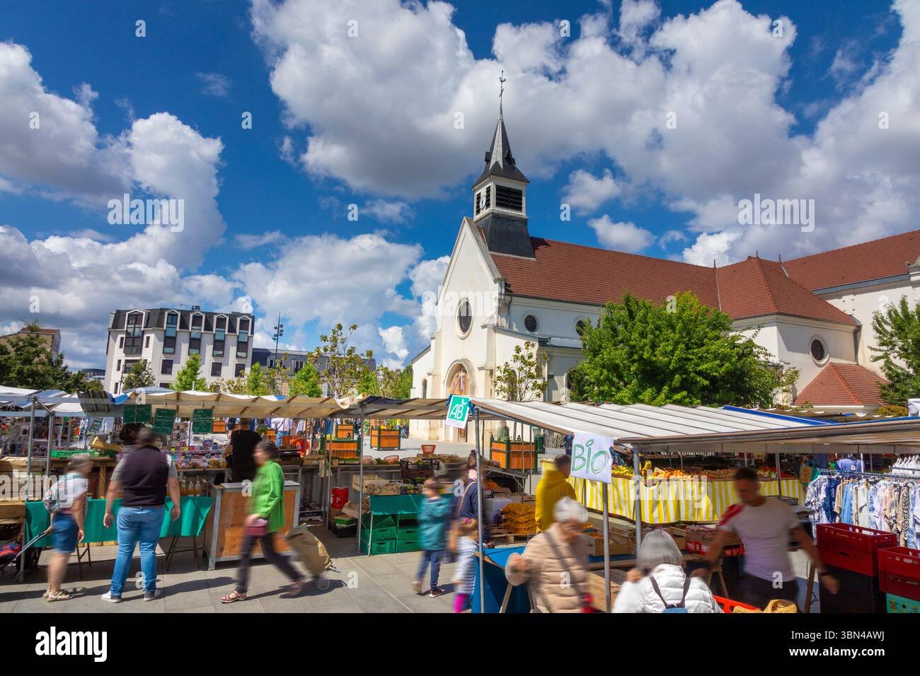 Frankreich, Ile de France, Hauts-de-seine, La Garenne-Colombes. Kirche Saint-Urbain Stockfoto