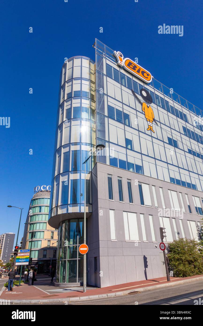 Frankreich, Ile-de-France, Hauts-de-seine. Clichy-sur-seine. Hauptsitz der BIC Group, Boulevard Victor Hugo Stockfoto