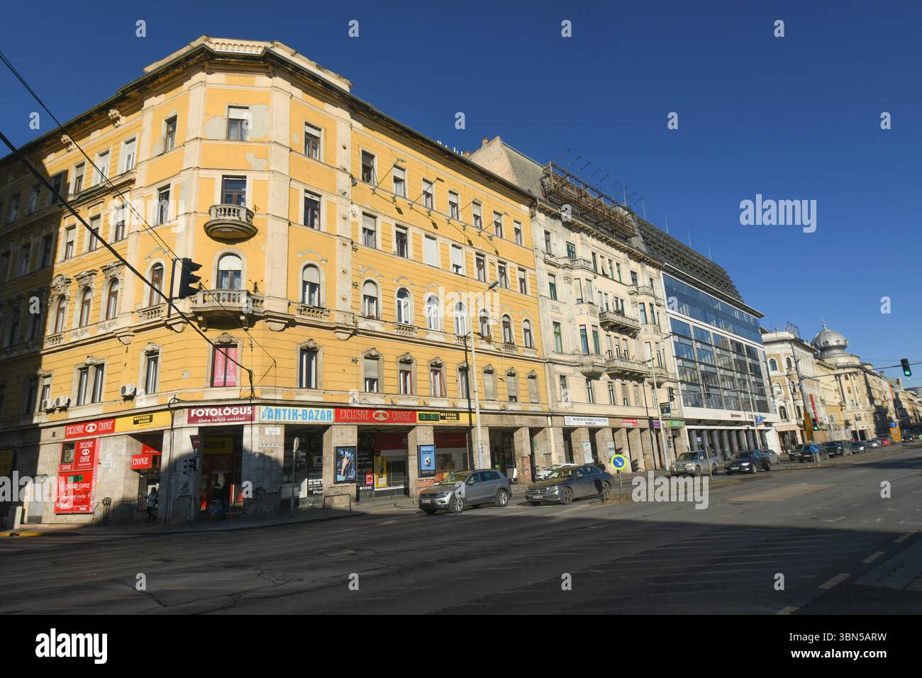 Budapest Stadtzentrum: Rakoczi Straße. Ungarn Stockfoto