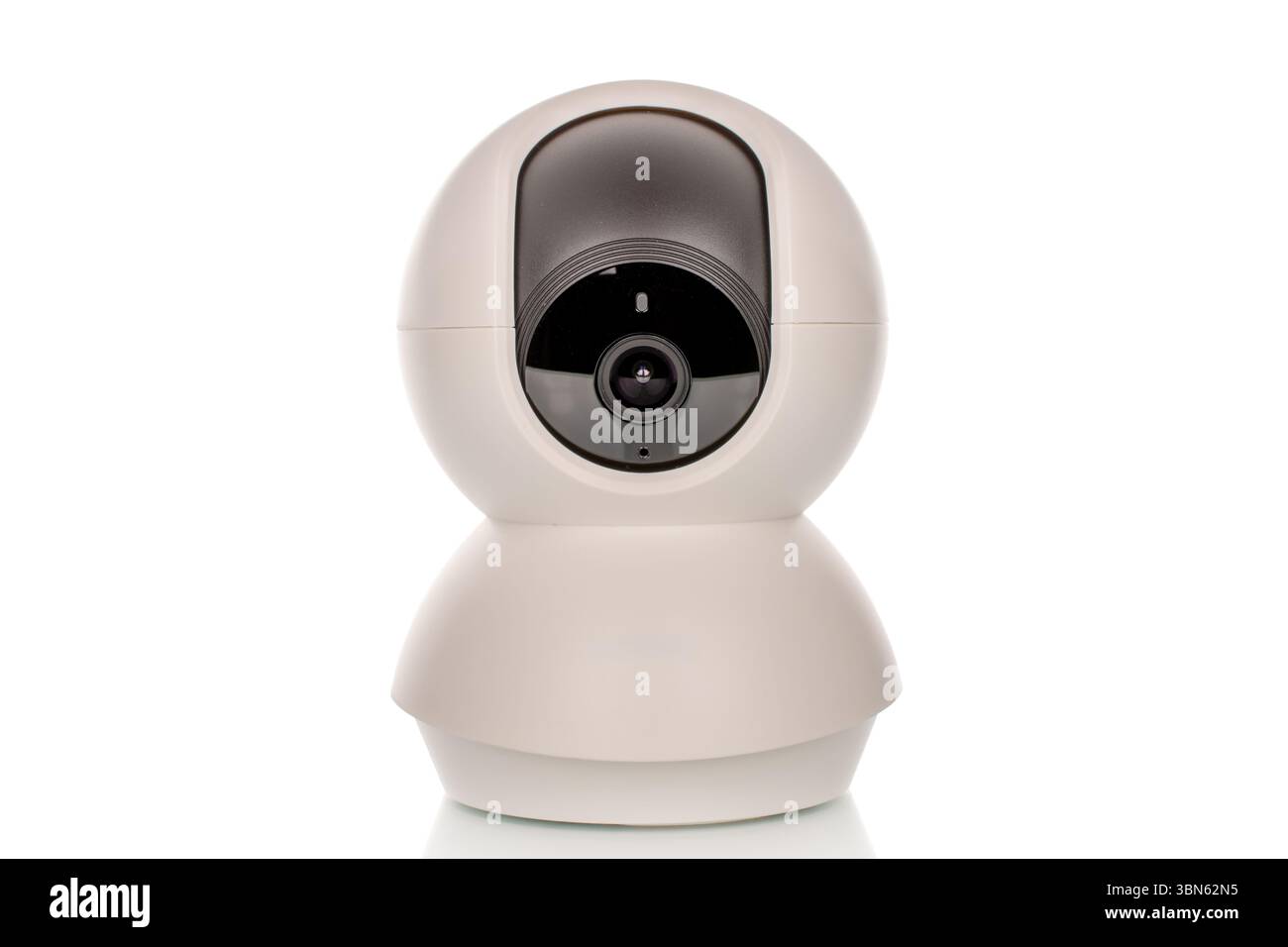 Eine Kamera isoliert auf weißem Hintergrund, Makro. Stockfoto