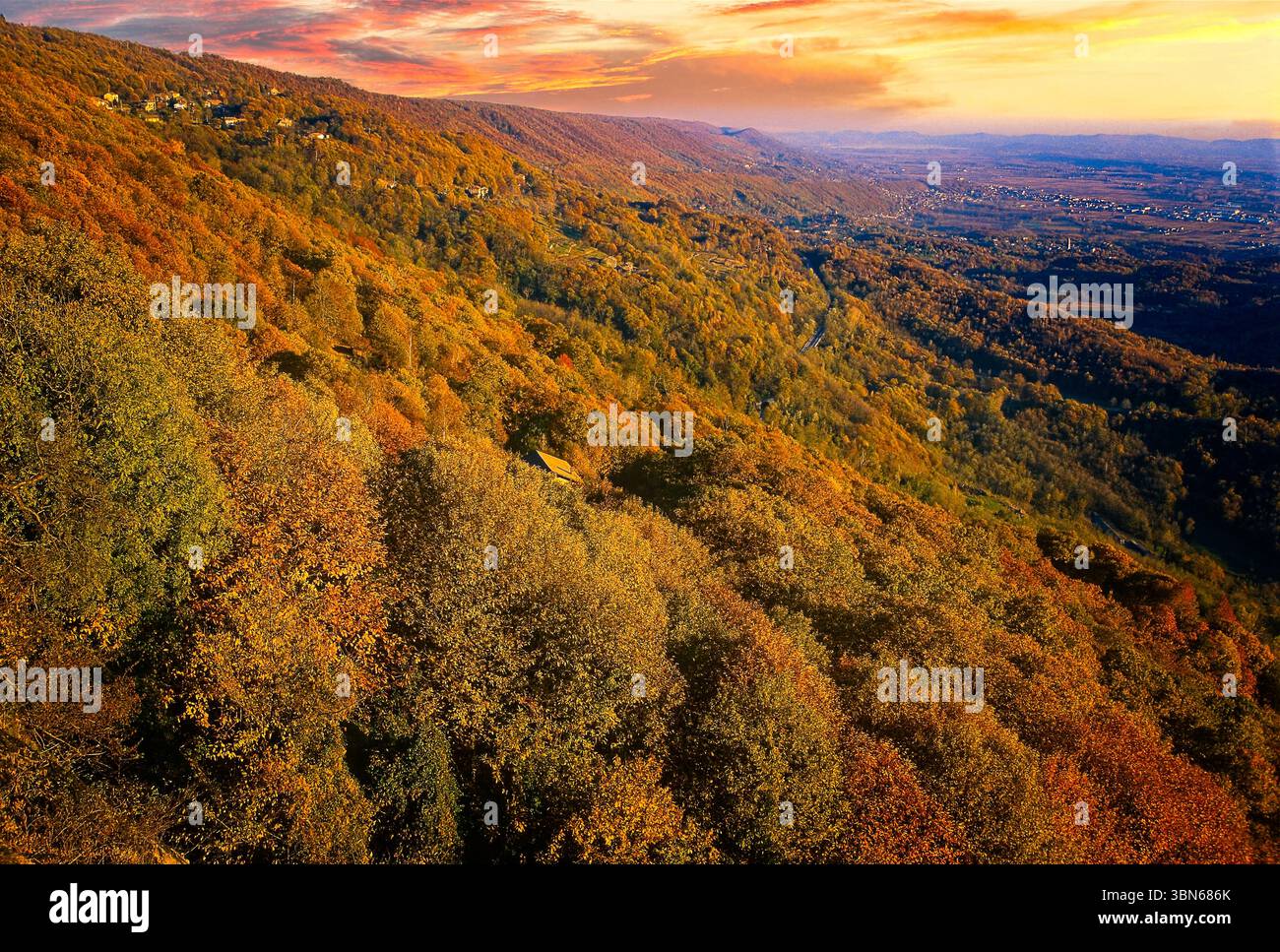 Italien Piemont Canavese Serra Morenica Landschaft Stockfoto