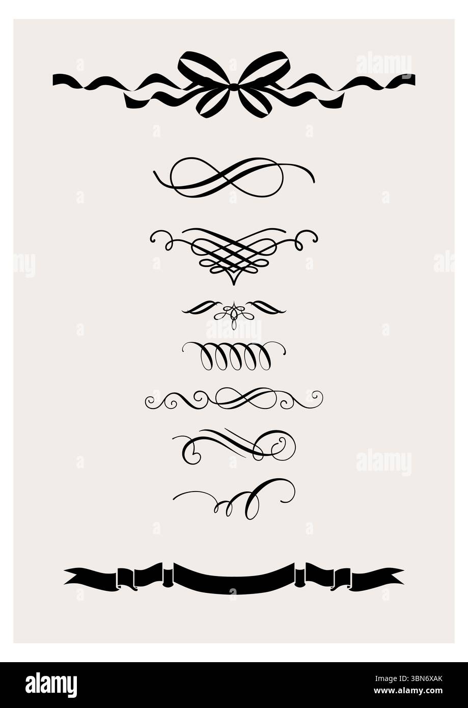 Klassisches Vignetten-Set Stock Vektor