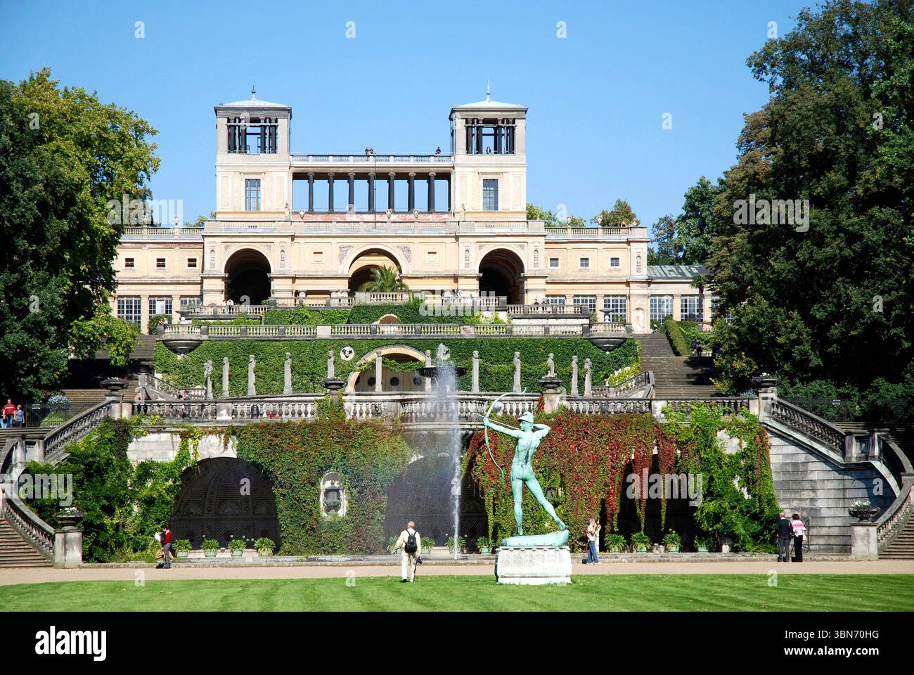 Orangerie im Park des Schlosses Sanssouci Potsdam - Deutschland. Stockfoto