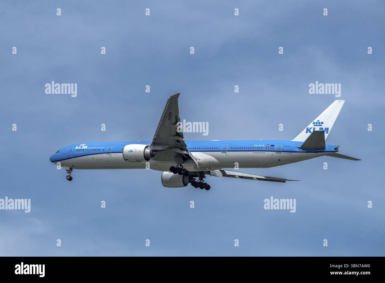 Flugzeuge KLM Royal Dutch Airlines, PH-BVN, Boeing 777-300ER Stockfoto