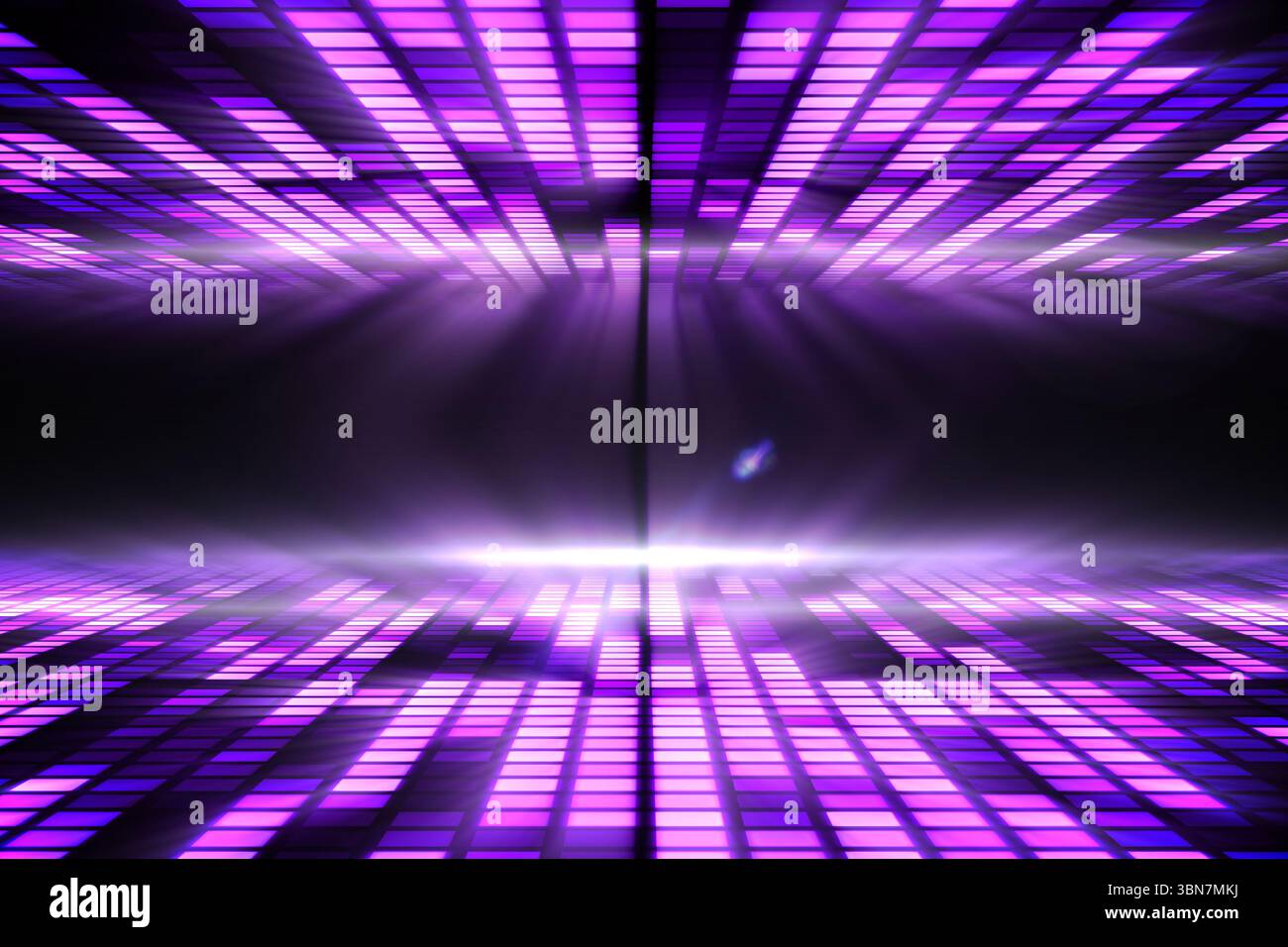 Digital generiertes cooles Disco-Design Stockfoto