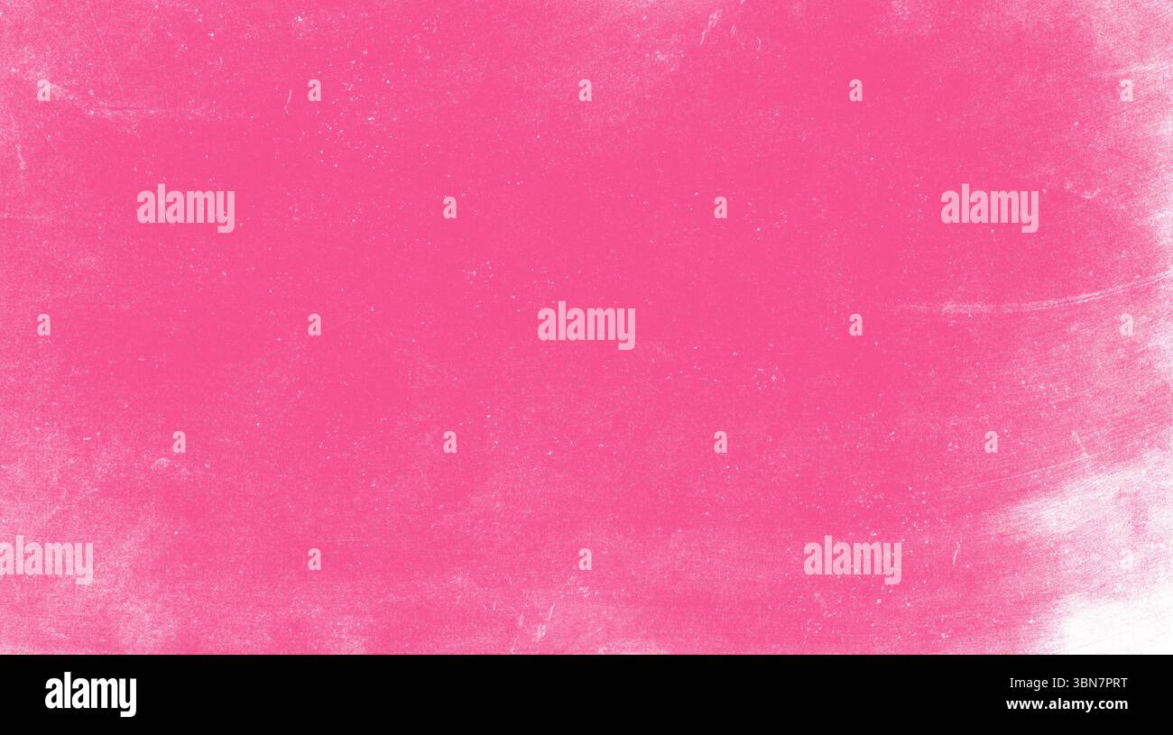 Leuchtend rosa Grunge-Textur mit einem zerkratzten und verstörten Effekt für einen lebendigen und dynamischen Hintergrund. Ideal für kreative Hintergründe oder Design Stockfoto