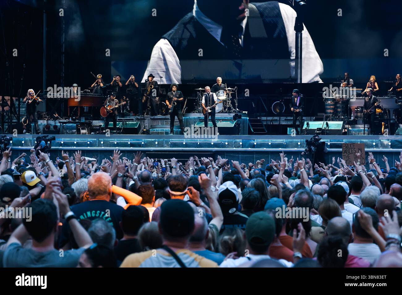 Mailand, Italien. Juli 2025. Mailand, Bruce Springsteen tritt während der World Tour 2025 im San Siro Stadion auf. Auf dem Foto: Bruce Springsteen (Singer-Songwriter) Credit: Independent Photo Agency/Alamy Live News Stockfoto