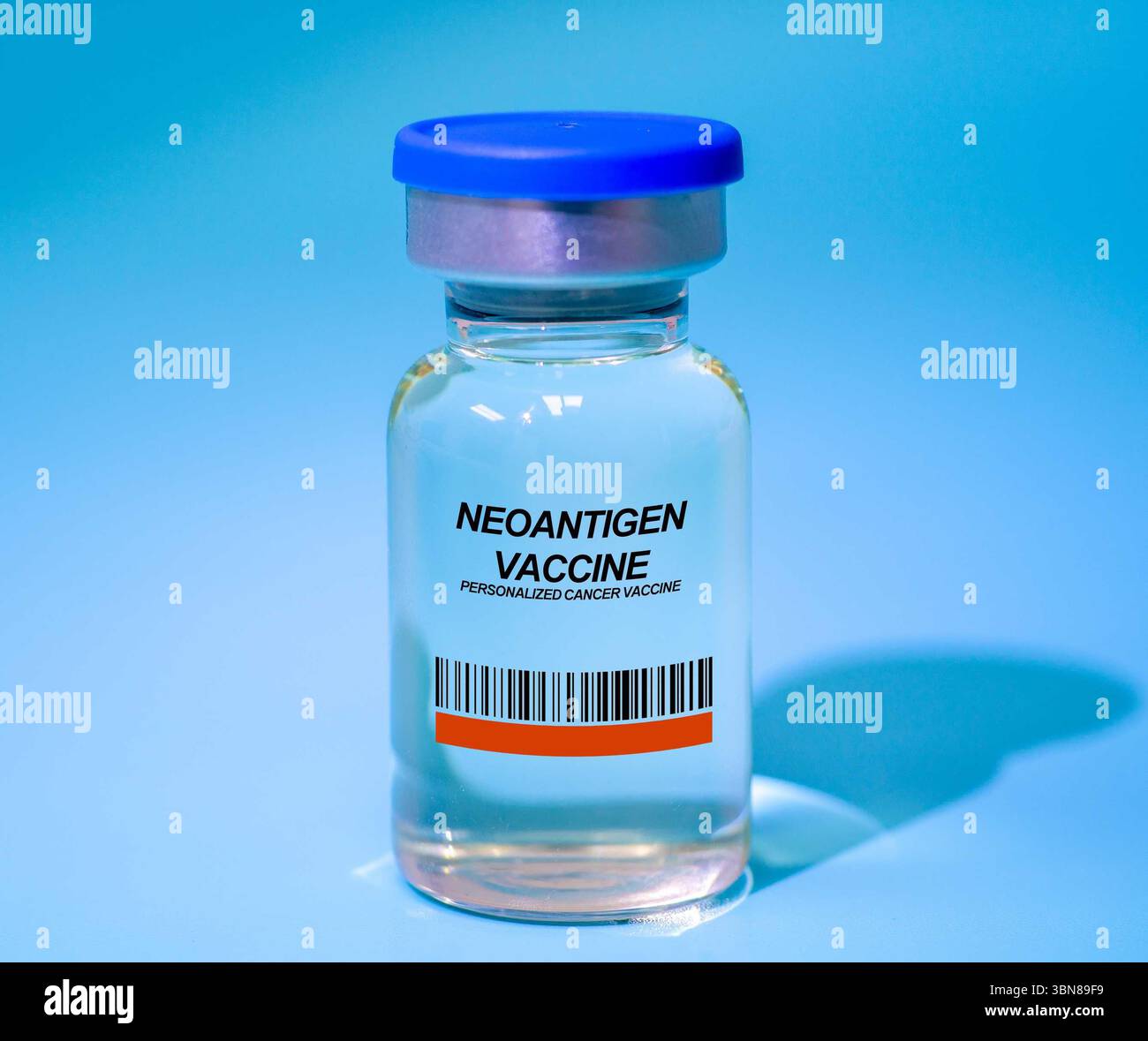 Neoantigen-Impfstoff zielt auf patientenspezifische Neoantigene ab, die durch genomische Sequenzierung identifiziert wurden personalisierte Krebsimpfstoffe verwendet patientengenerierten Tumor n Stockfoto
