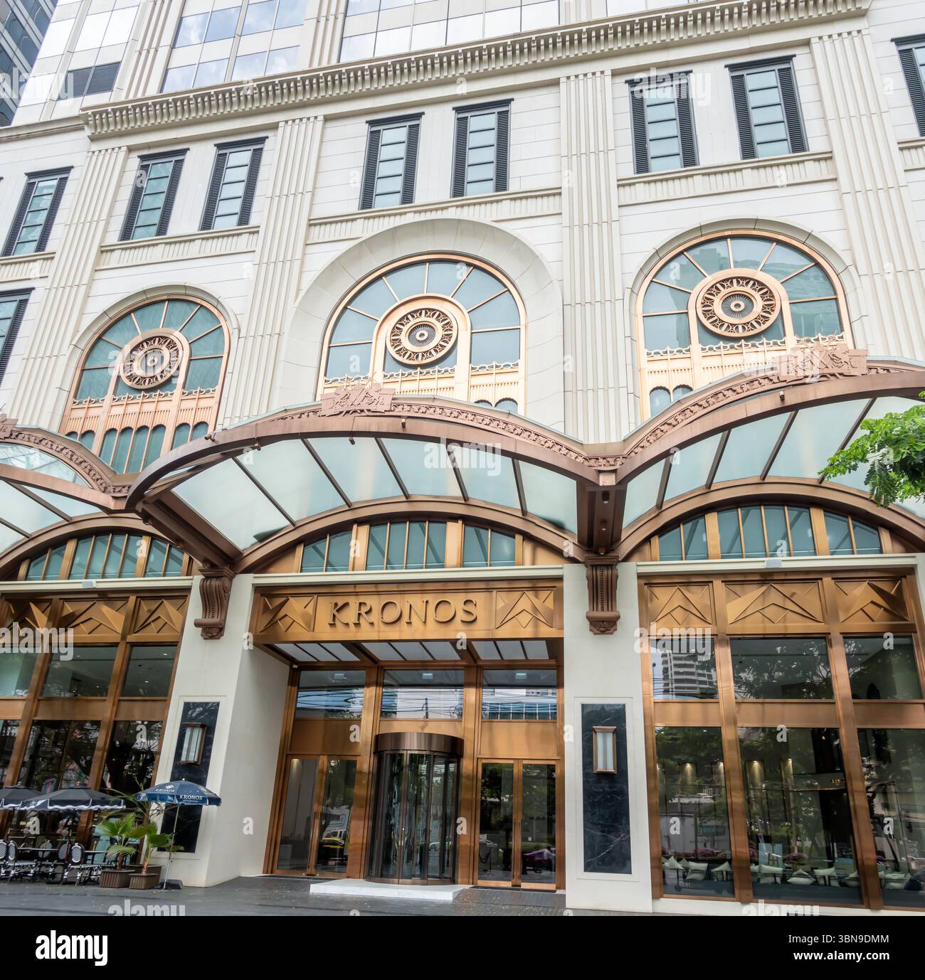 Kronos Bürogebäude. Si Lom, Bang Rak, Bangkok 10500, Thailand Stockfoto