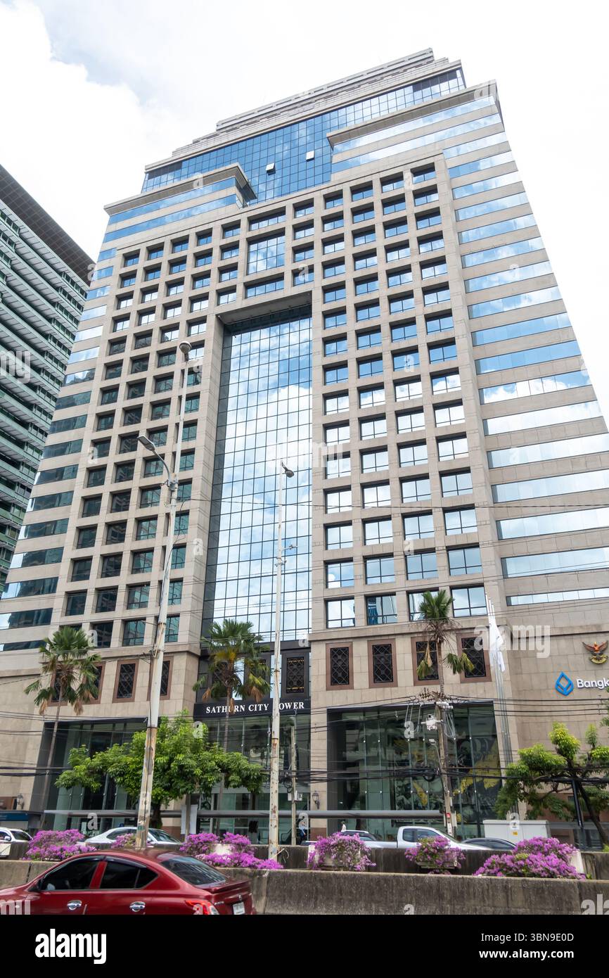 Sathorn City Tower, Agentur für Büroflächen in Bangkok, Thailand Stockfoto