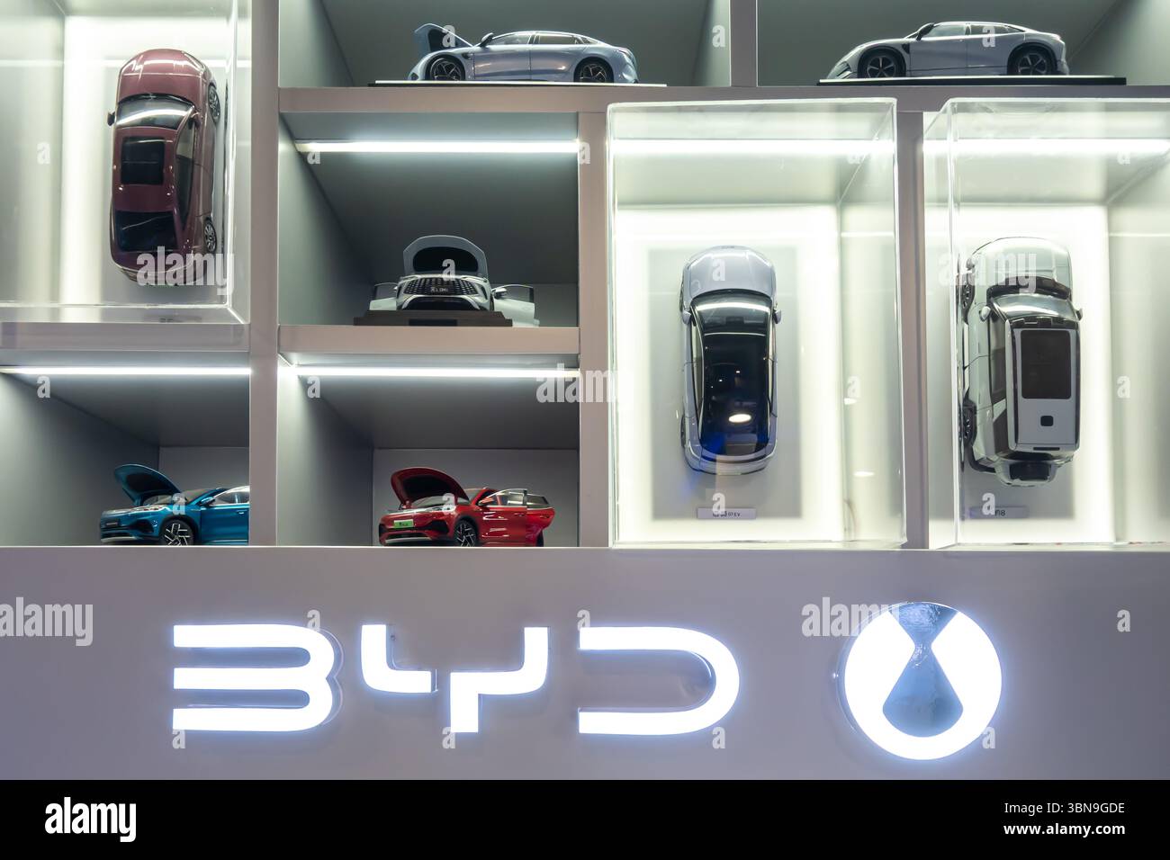 BYD Experience Store, Watthana, Bangkok, Thailand Stockfoto
