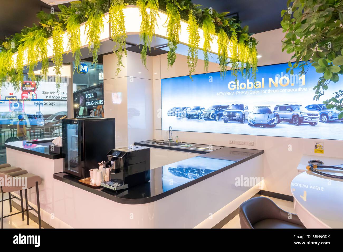 BYD Experience Store, Watthana, Bangkok, Thailand Stockfoto