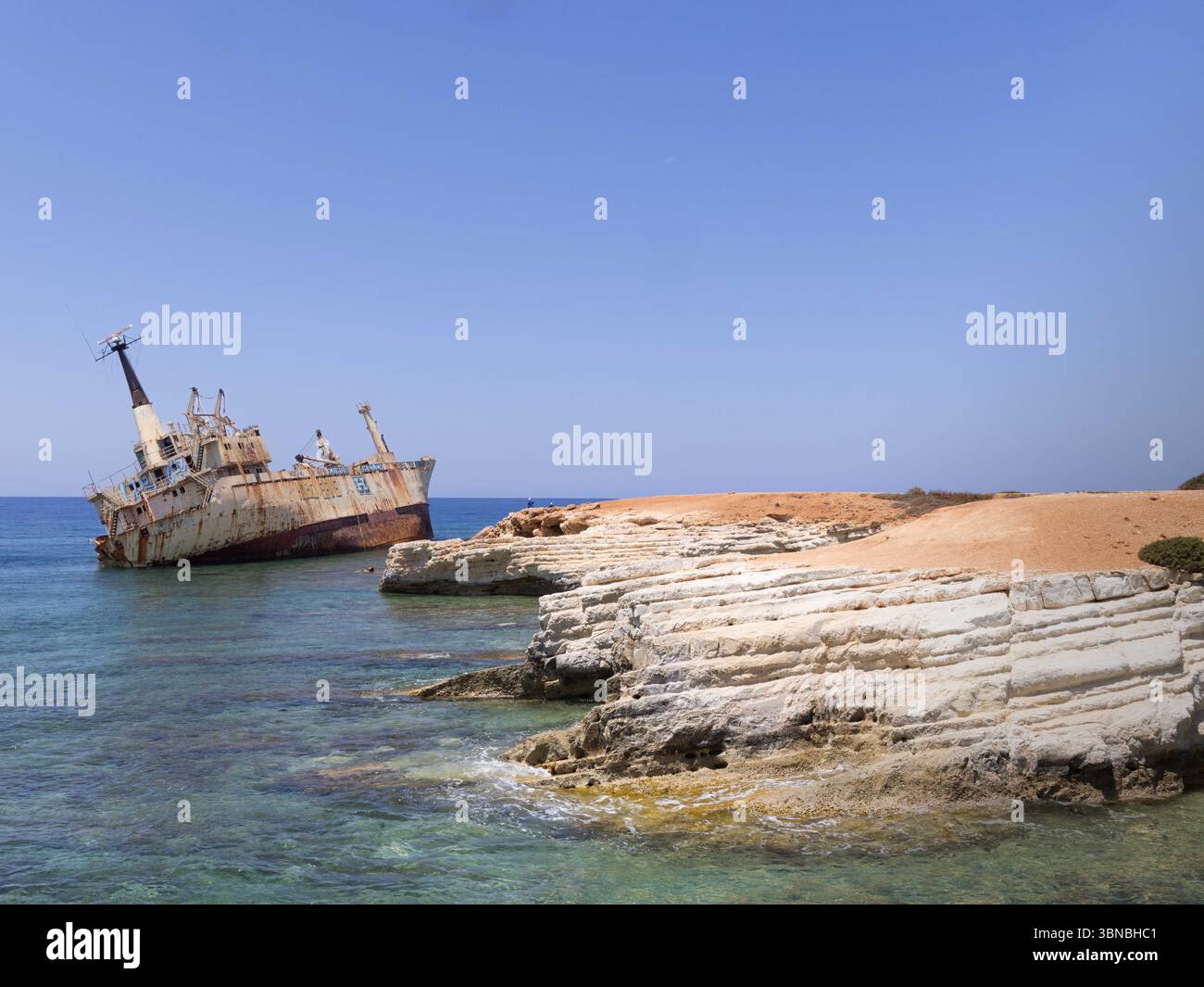 Edro III Schiffswrack, Paphos, Zypern Stockfoto