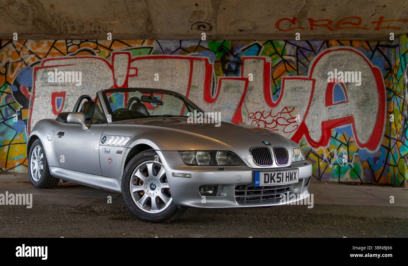 Z3, BMW, bayerischer Automobilhersteller, Roadster, 3Ltr., 2 Sitzer, 2 Türen, Baujahr 2001, gebaut in Amerika, South Carolina, Werk, Spartanburg. Stockfoto