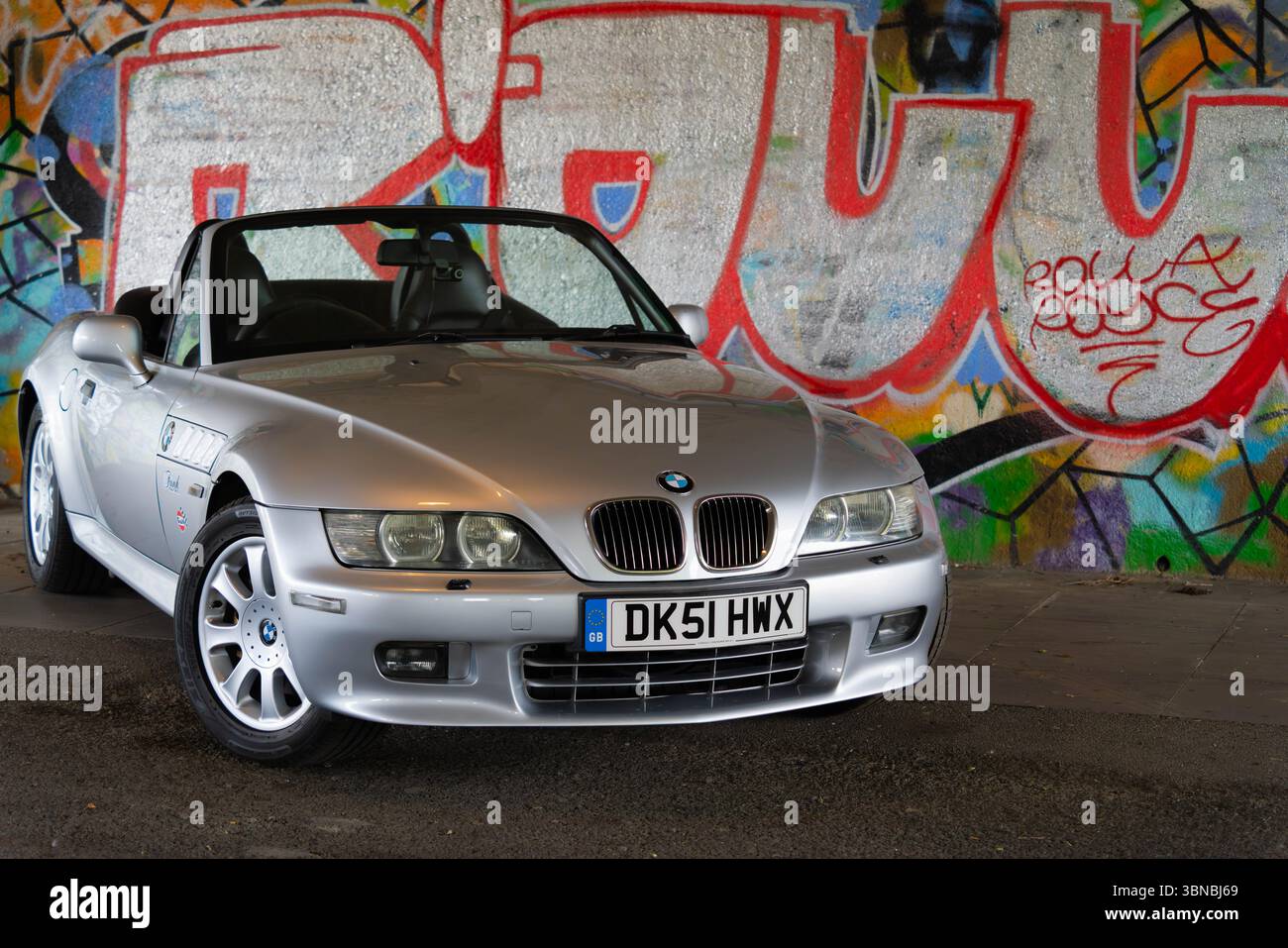 Z3, BMW, bayerischer Automobilhersteller, Roadster, 3Ltr., 2 Sitzer, 2 Türen, Baujahr 2001, gebaut in Amerika, South Carolina, Werk, Spartanburg. Stockfoto