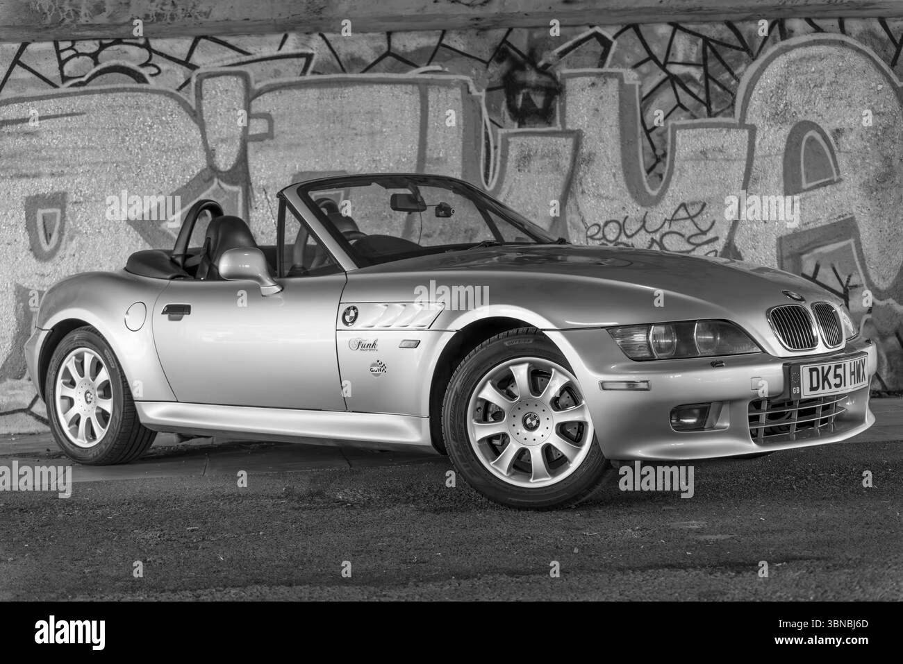 Z3, BMW, bayerischer Automobilhersteller, Roadster, 3Ltr., 2 Sitzer, 2 Türen, Baujahr 2001, gebaut in Amerika, South Carolina, Werk, Spartanburg. Stockfoto
