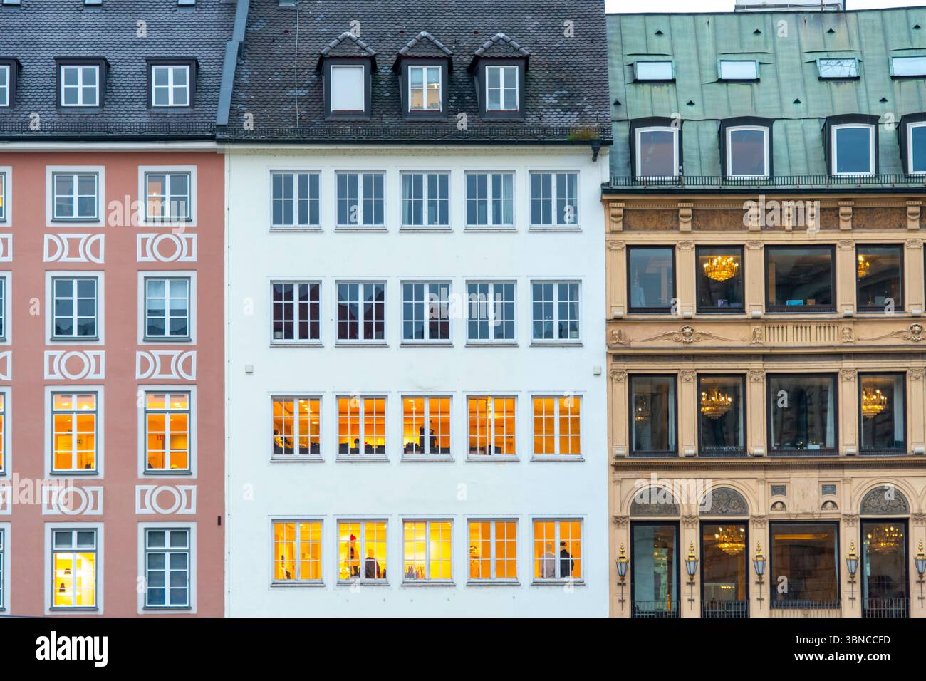 Wohnwohnungen in München - Deutschland Stockfoto