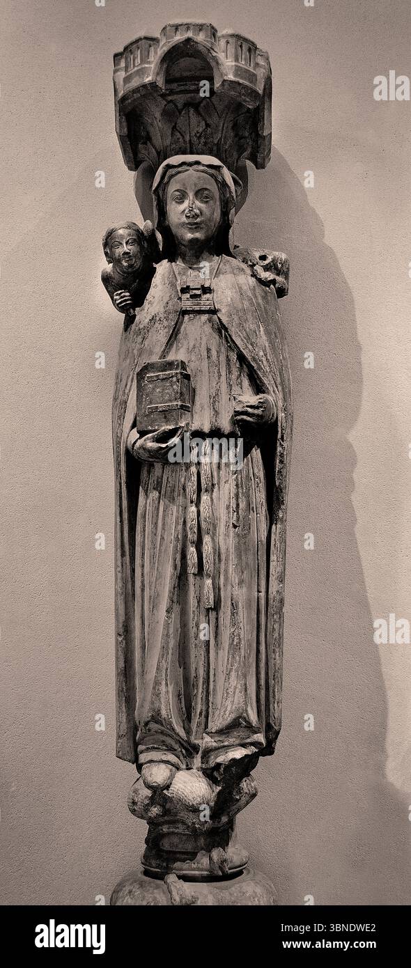 Sainte Genevieve 13. Jahrhundert Ile de France, Paris, Louvre, Frankreich, Französisch Stockfoto