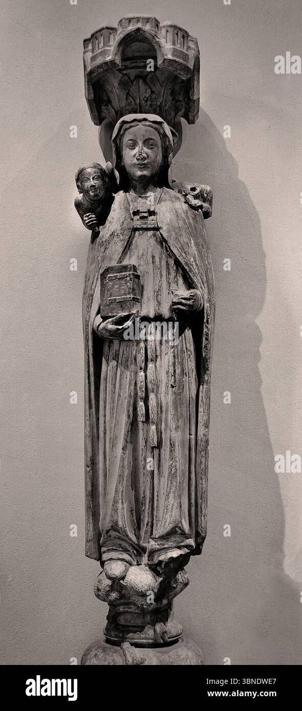 Sainte Genevieve 13. Jahrhundert Ile de France, Paris, Louvre, Frankreich, Französisch Stockfoto