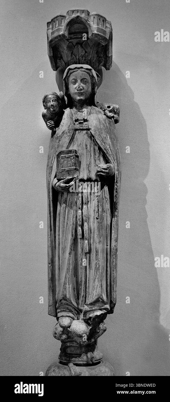Sainte Genevieve 13. Jahrhundert Ile de France, Paris, Louvre, Frankreich, Französisch Stockfoto