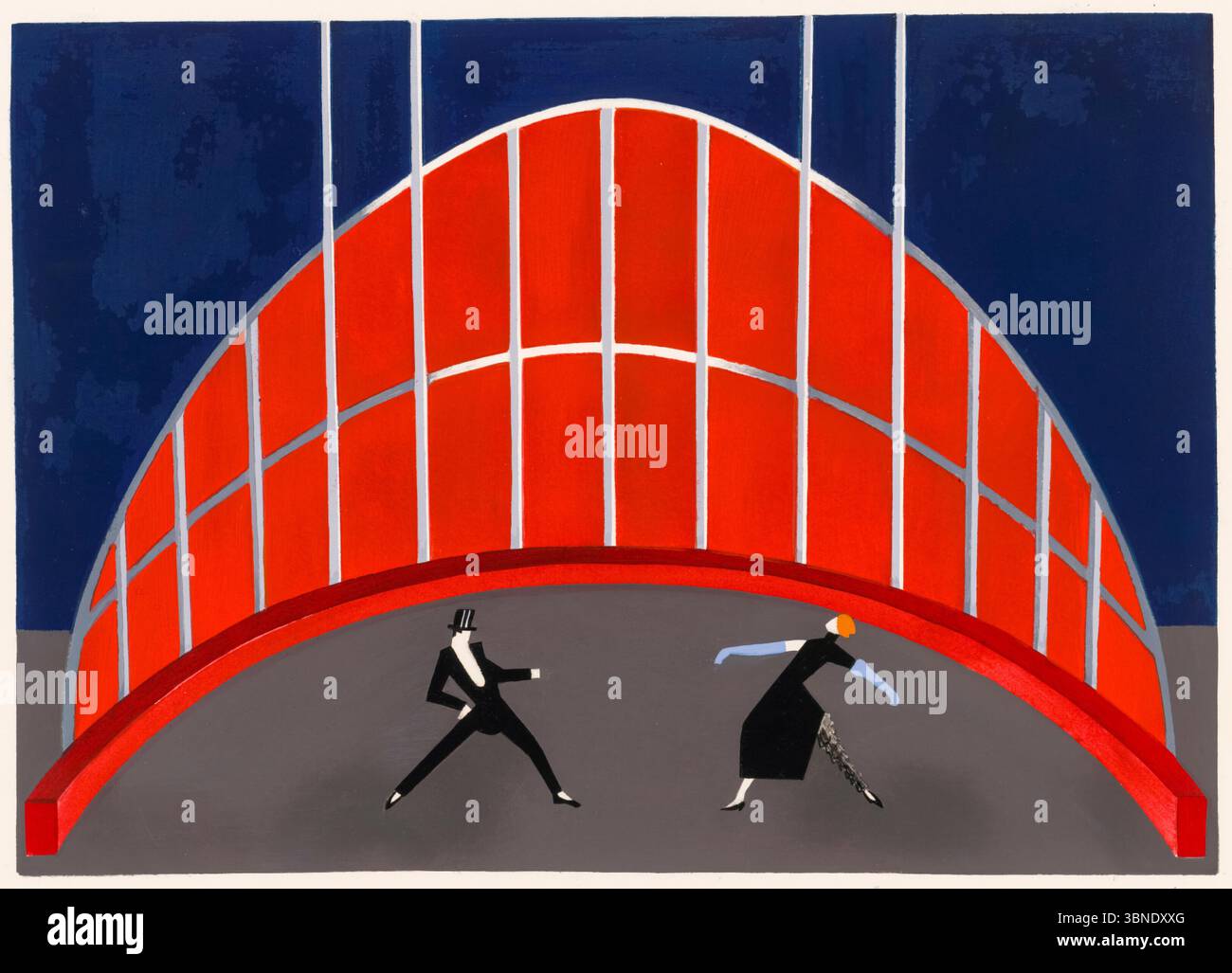 Alexandra Exter, Bühnendesign. Zirkus (Cirque), lithographischer Druck, 1927-1930 Stockfoto