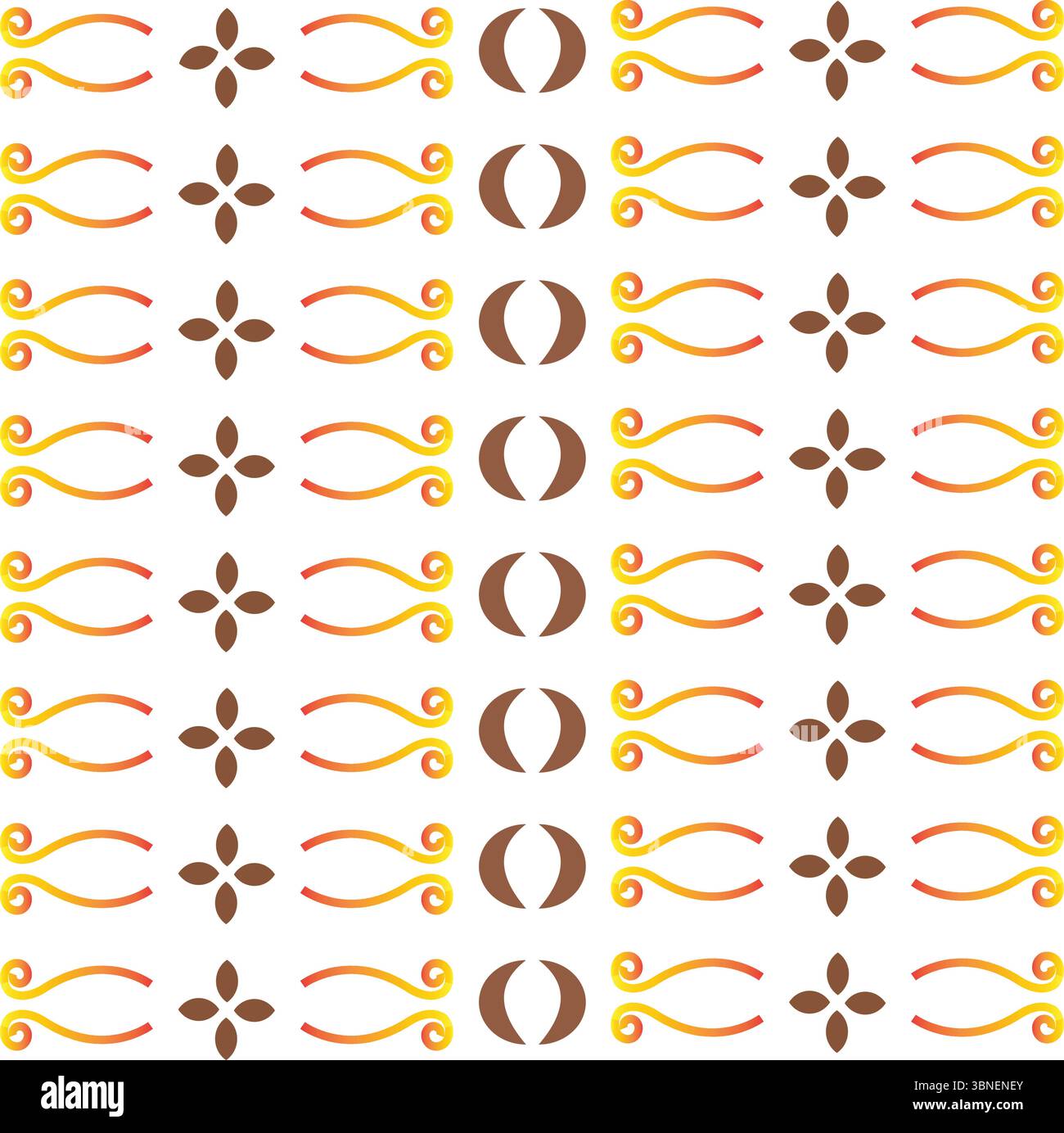 Nahtloser Hintergrund mit geometrischem Muster und modernen, abstrakten Formen. Perfekt für Textilien, Tapeten, Verpackungen und digitale Designprojekte. Stock Vektor