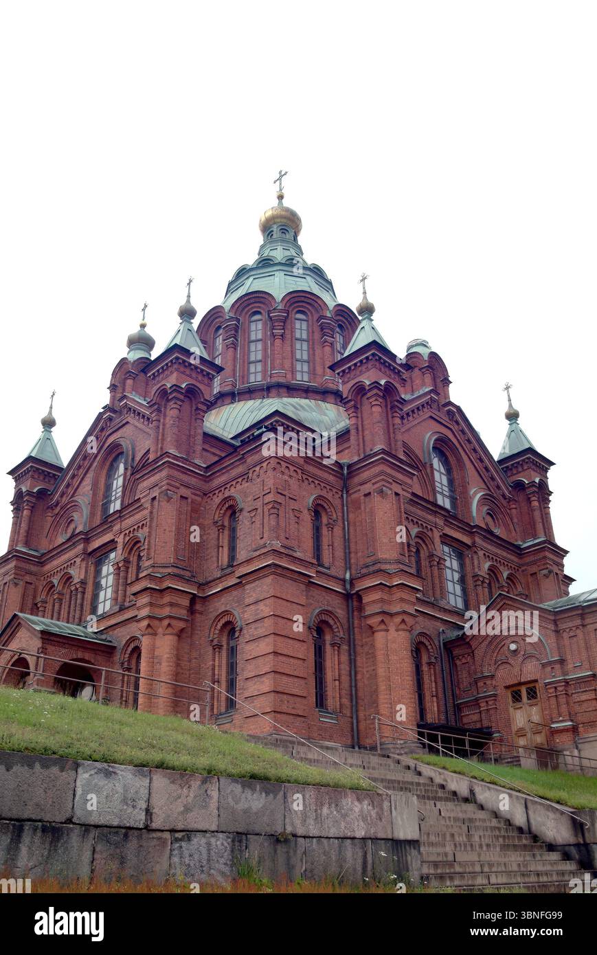 Uspenski-Kathedrale, Griechisch-orthodoxe Kathedrale, Uspenskin katedraali, Uspenskijkatedralen, Helsinki, Region Uusimaa, Finnland, Europa Stockfoto