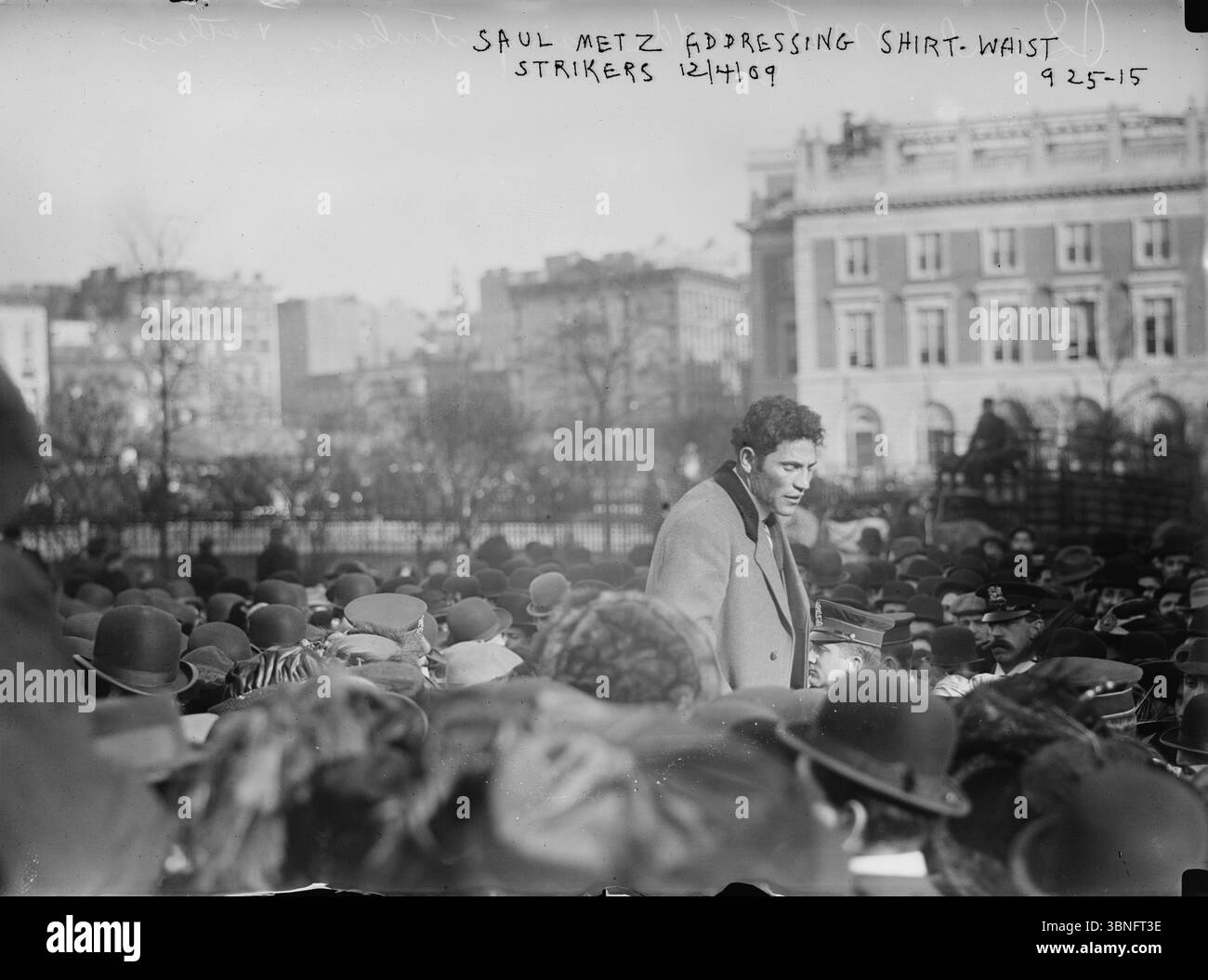 Women Picket während Ladies Shirtwaist Tailors Strike, New York 1909. Archivfoto der amerikanischen Arbeiterbewegung Stockfoto