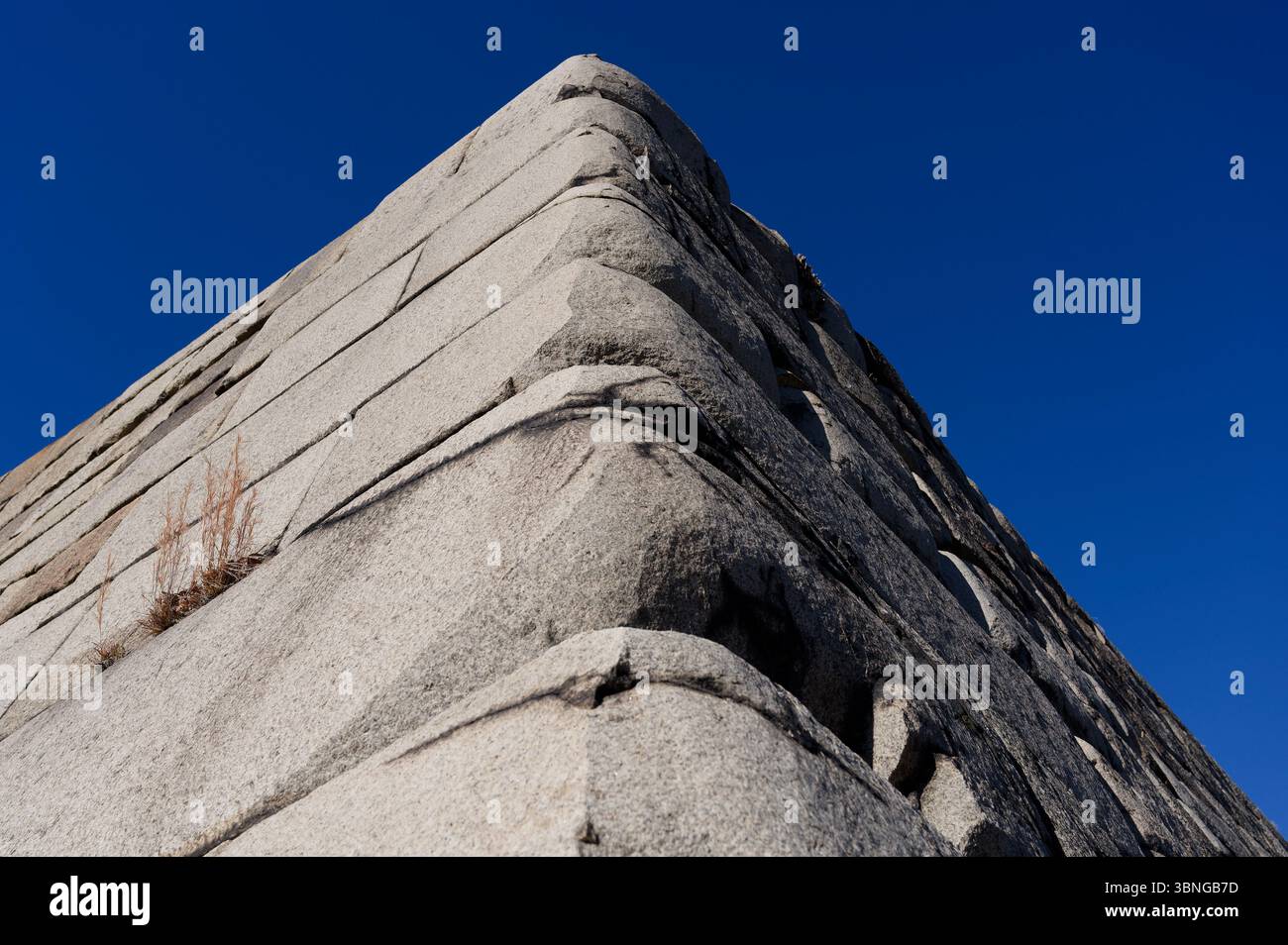 Steinmauern des Kaiserpalastes in Tokio Stockfoto