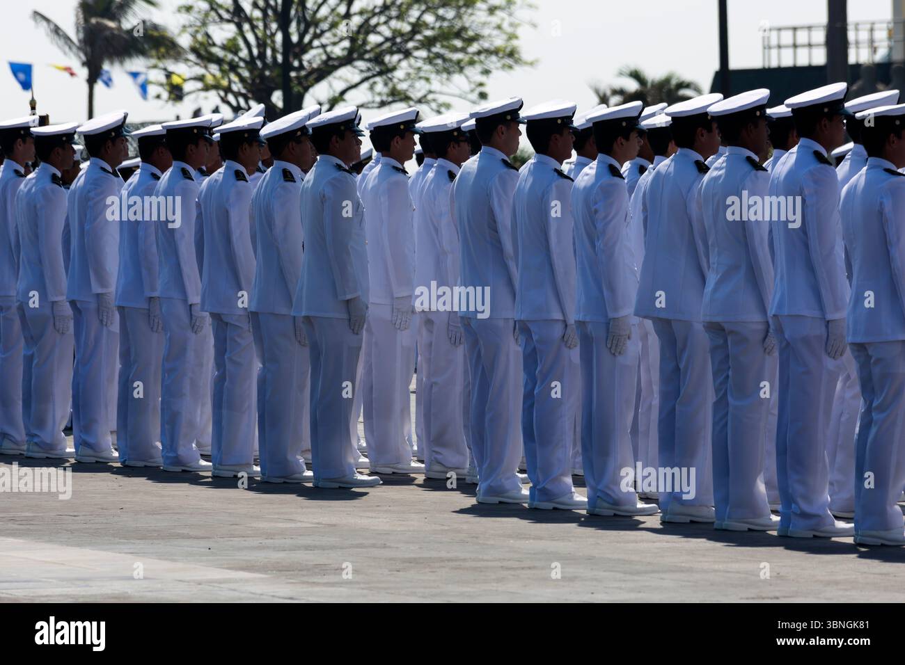 Mexikanische Marine-Kadetten. Veracruz, Mexiko Stockfoto