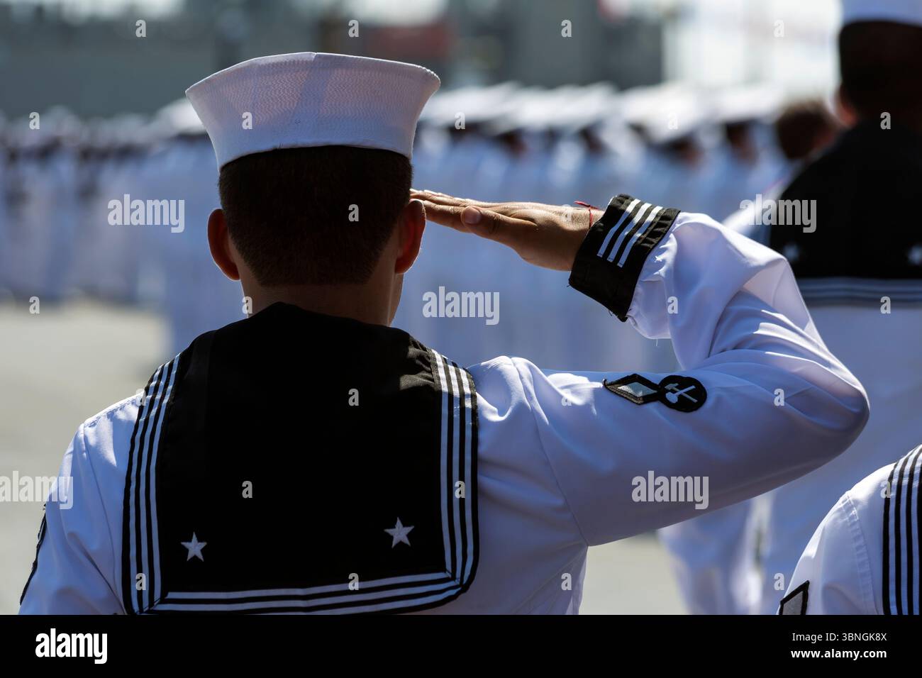 Mexikanische Marine-Kadetten. Veracruz, Mexiko Stockfoto