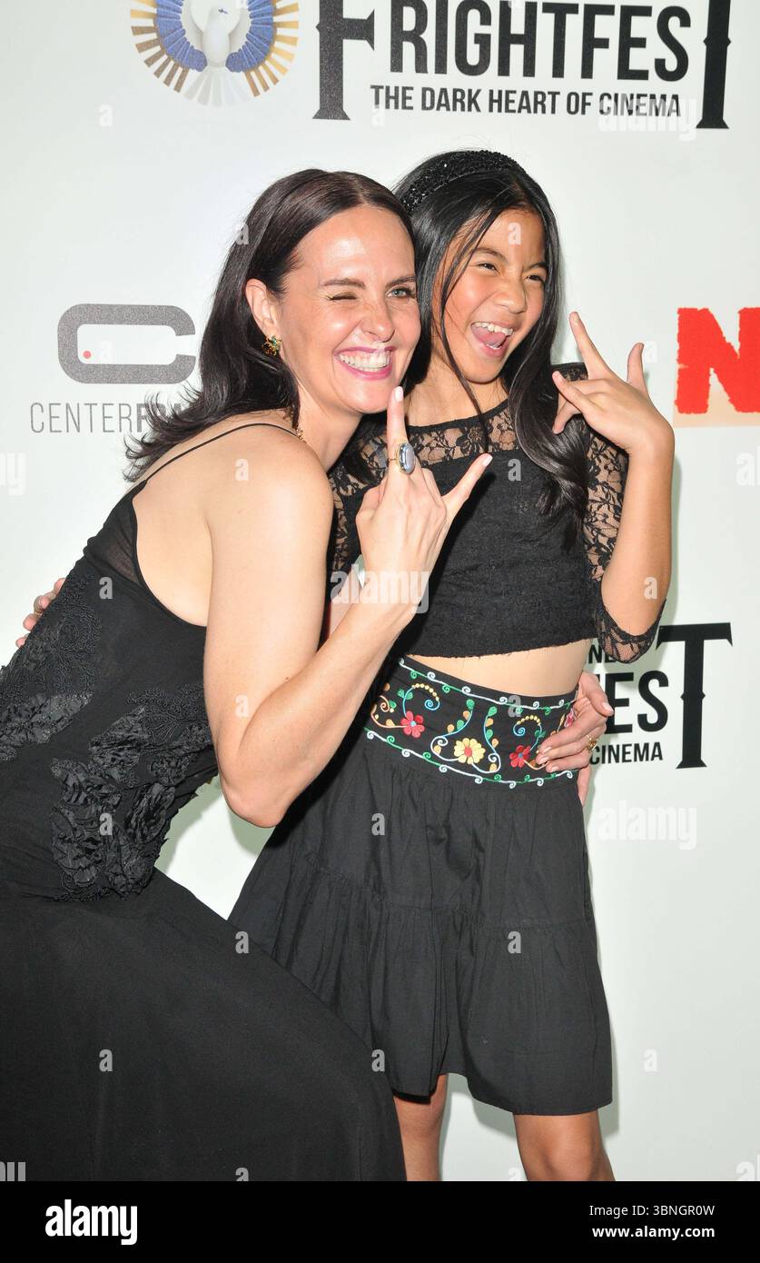 Leanne Best und Jaeden Paige Boadilla beim „Raging Grace“ FrightFest Horrorfilmfestival, Tag 4, Cineworld Leicester Square, Leicester Square, am Sonntag, den 27. August 2023 in London, England, Großbritannien. CAP/CAN ©CAN/Capital Pictures Stockfoto