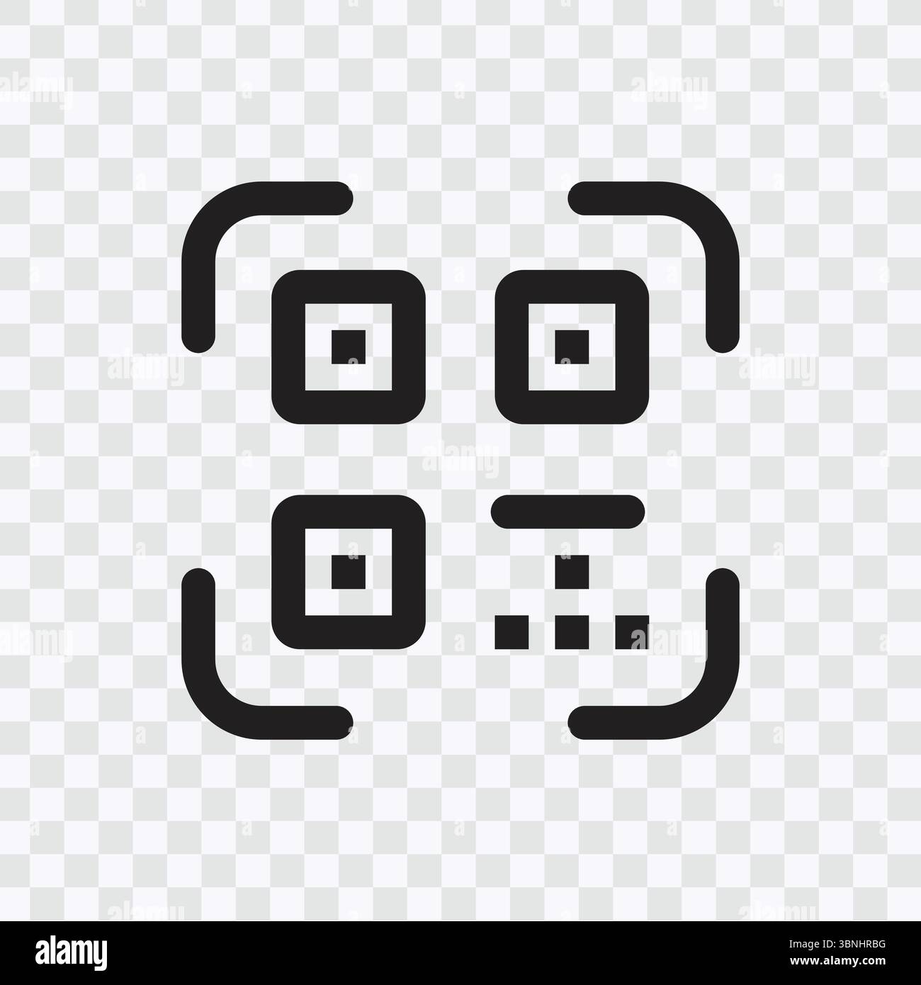 „QR-Code-Symbole – Schwarz, Gelb und Blau für digitales Scannen“ Stock Vektor