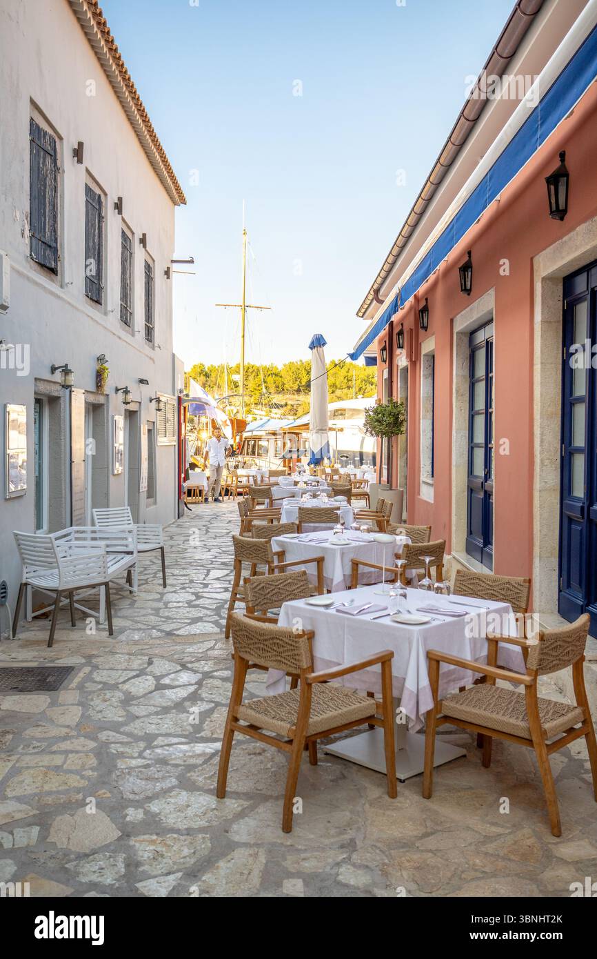 Fiskardo, Kefalonia, Griechenland Stockfoto