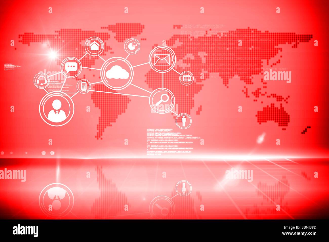 Futuristische Technologie Schnittstelle Stockfoto